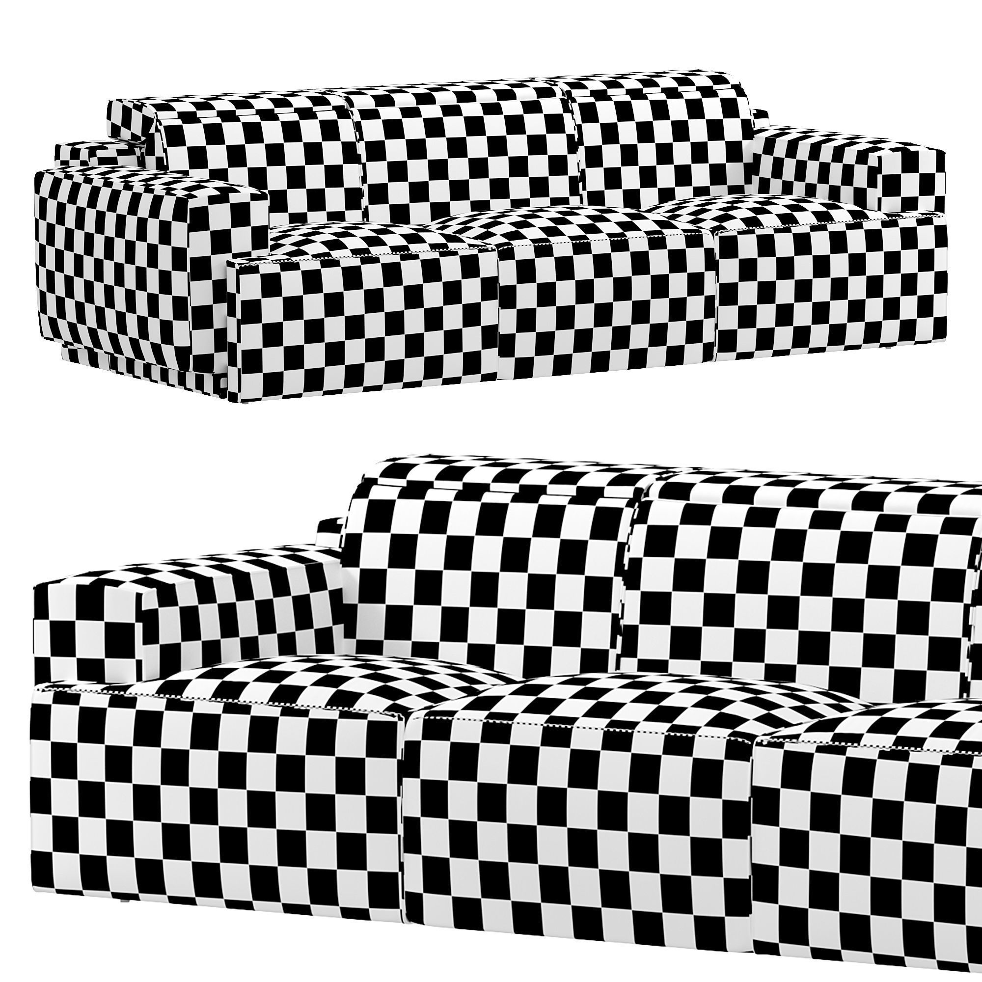 Iago Modular Corner Sofa by Natuzzi 3D model_4