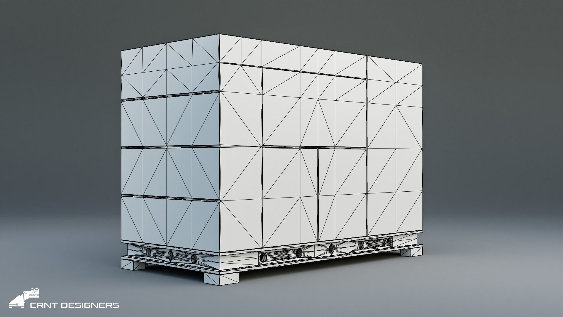 Power Generator Low-poly 3D model_1