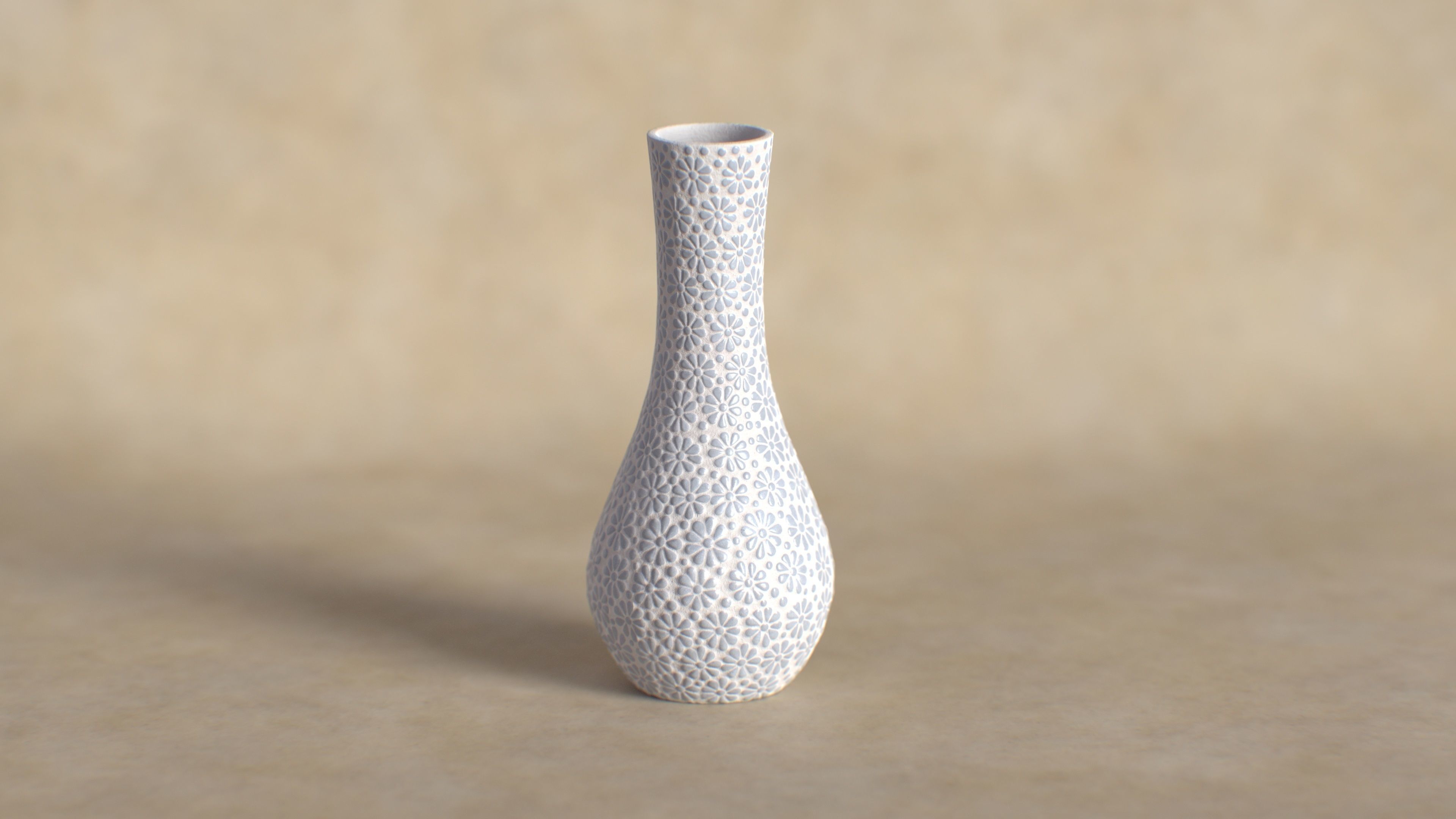 Flower Pot Low-poly 3D model_1