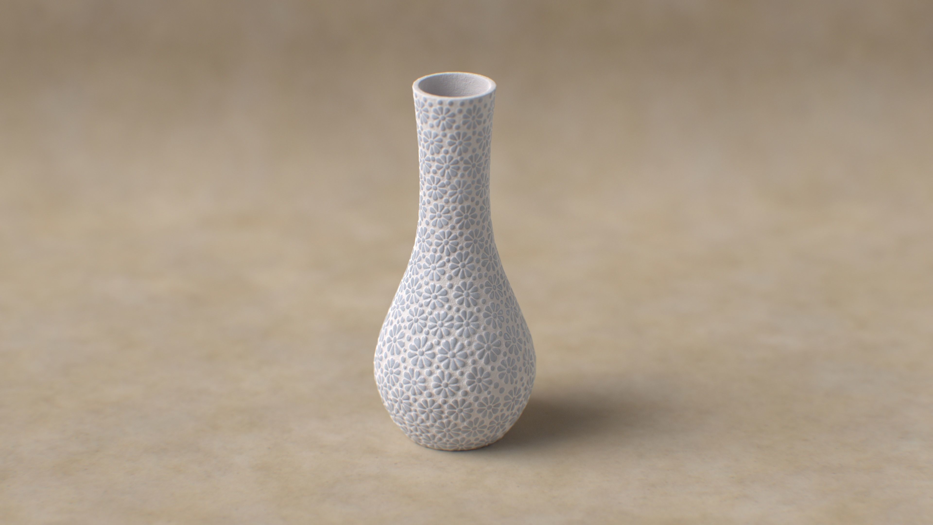 Flower Pot Low-poly 3D model_4