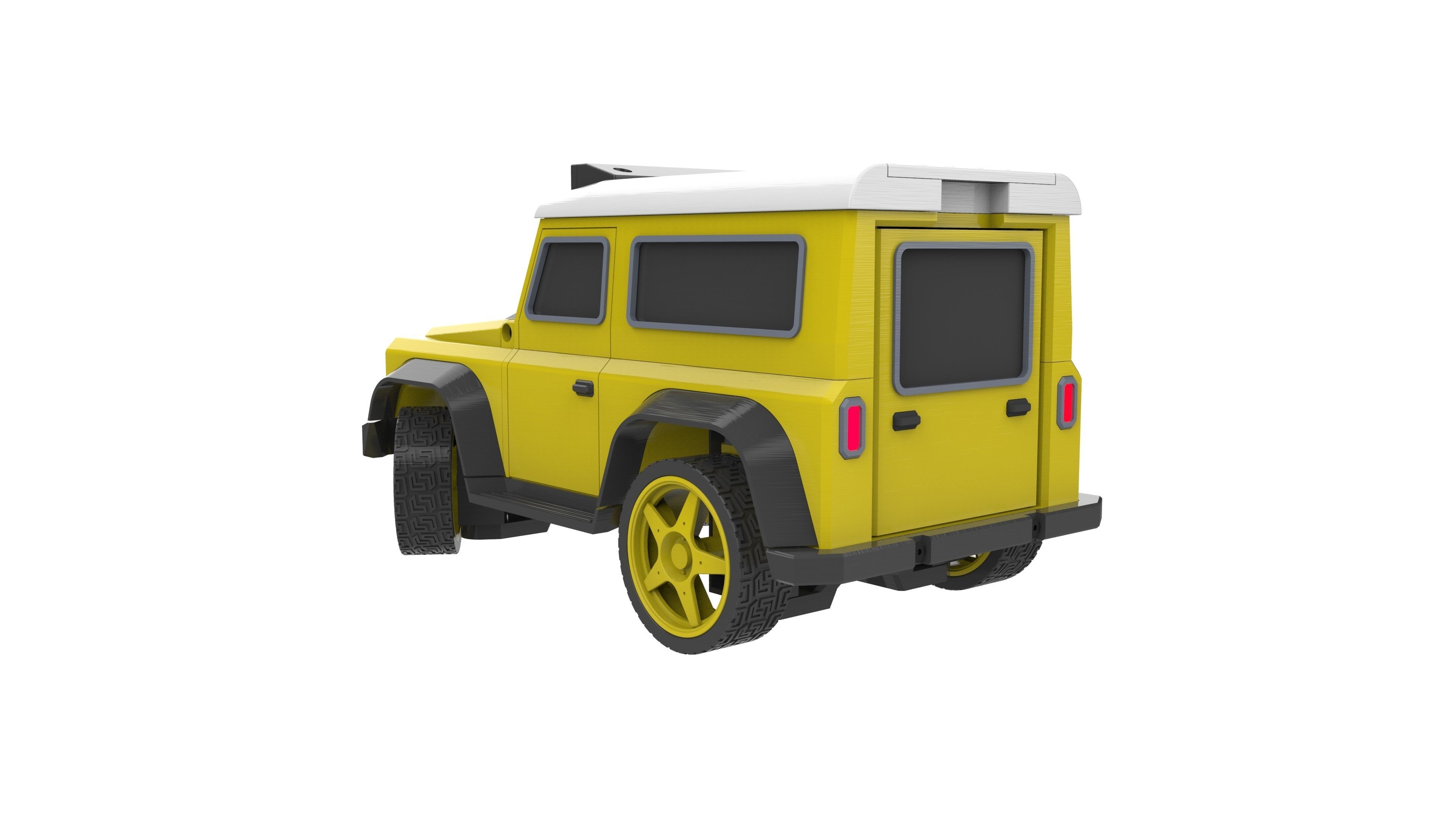 Jeep - Housing for RC Car  - Printable 3d model - STL files 3D print model_2