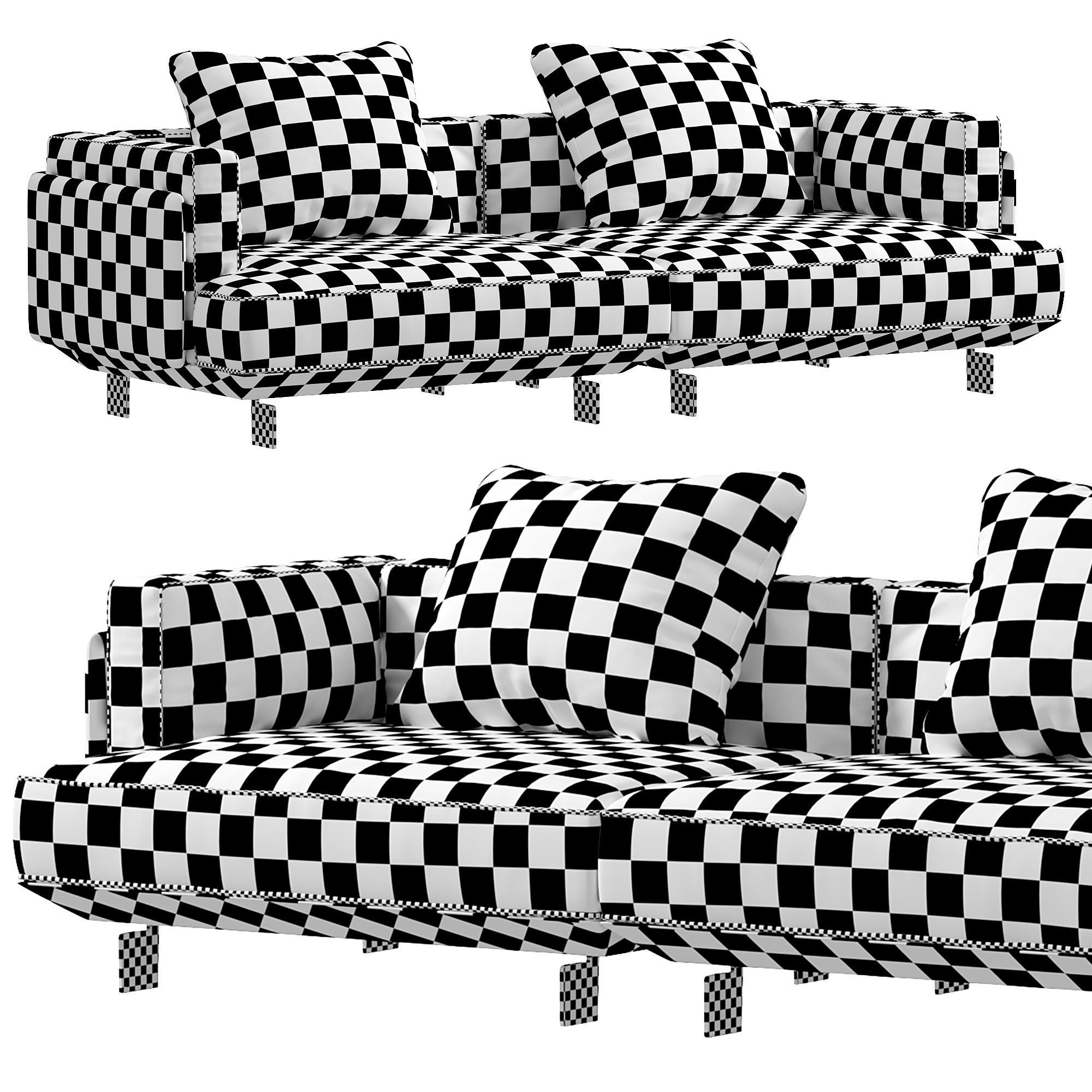 Campus Sofa by Mauro Lipparini 3D model_4