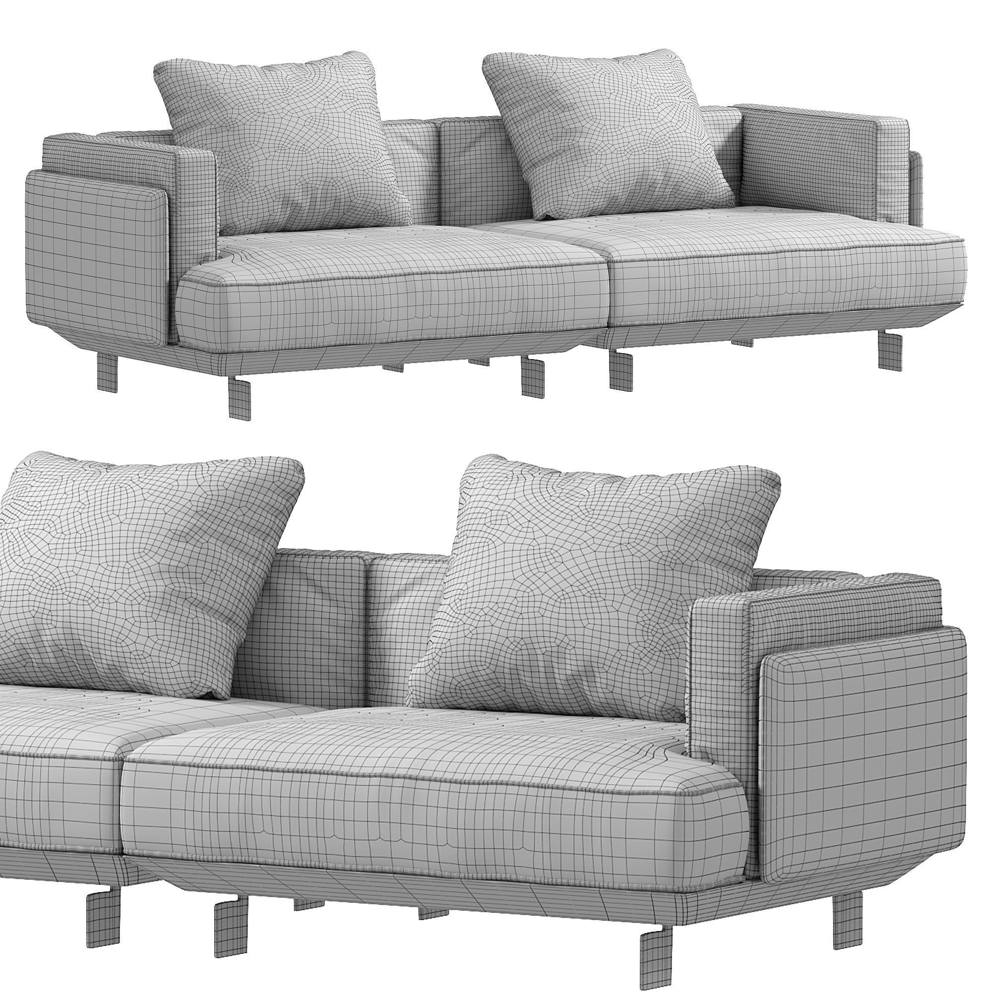 Campus Sofa by Mauro Lipparini 3D model_3