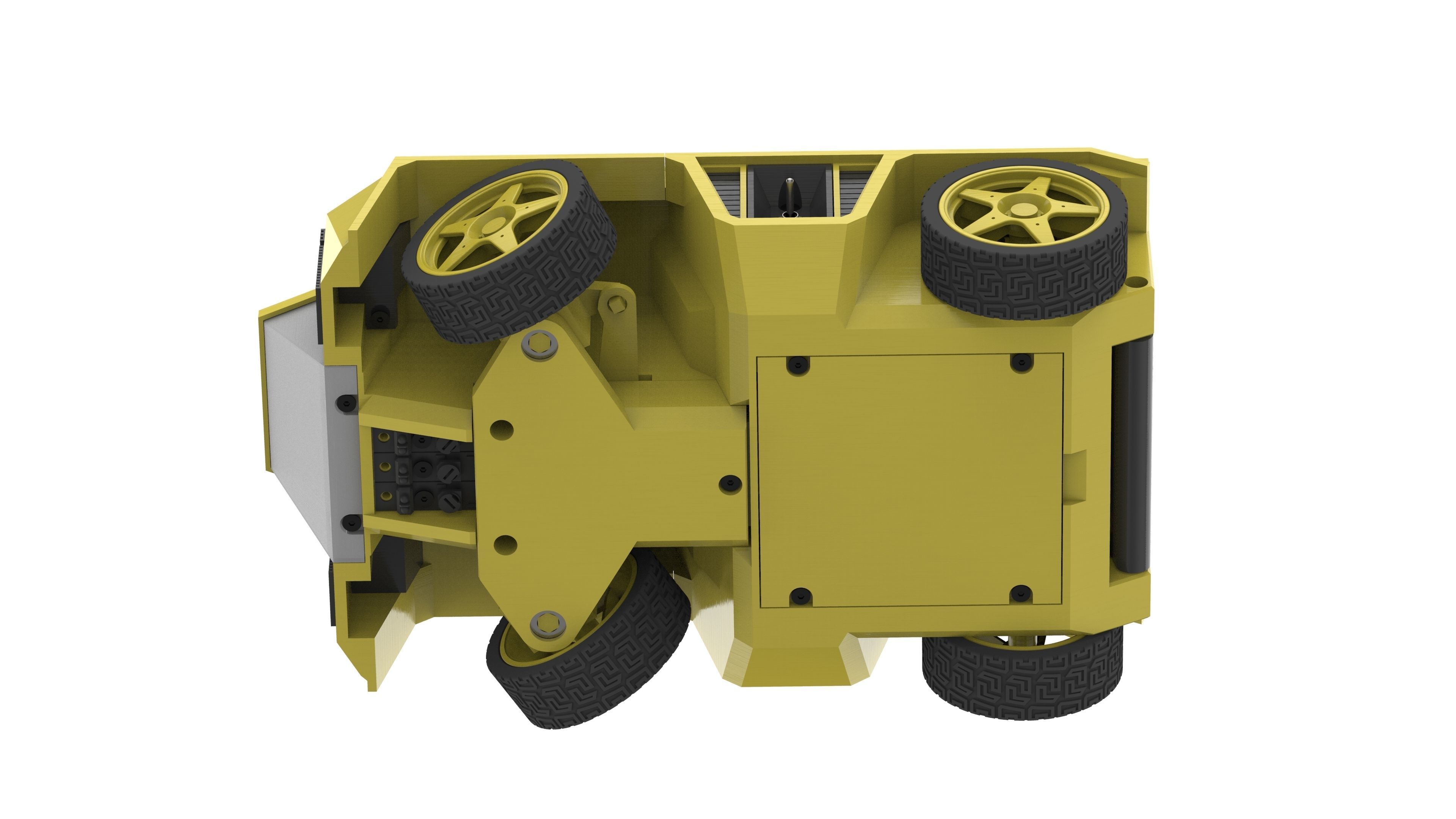 Pathfinder - Housing for RC Car  - Printable 3d model - STL 3D print model_10