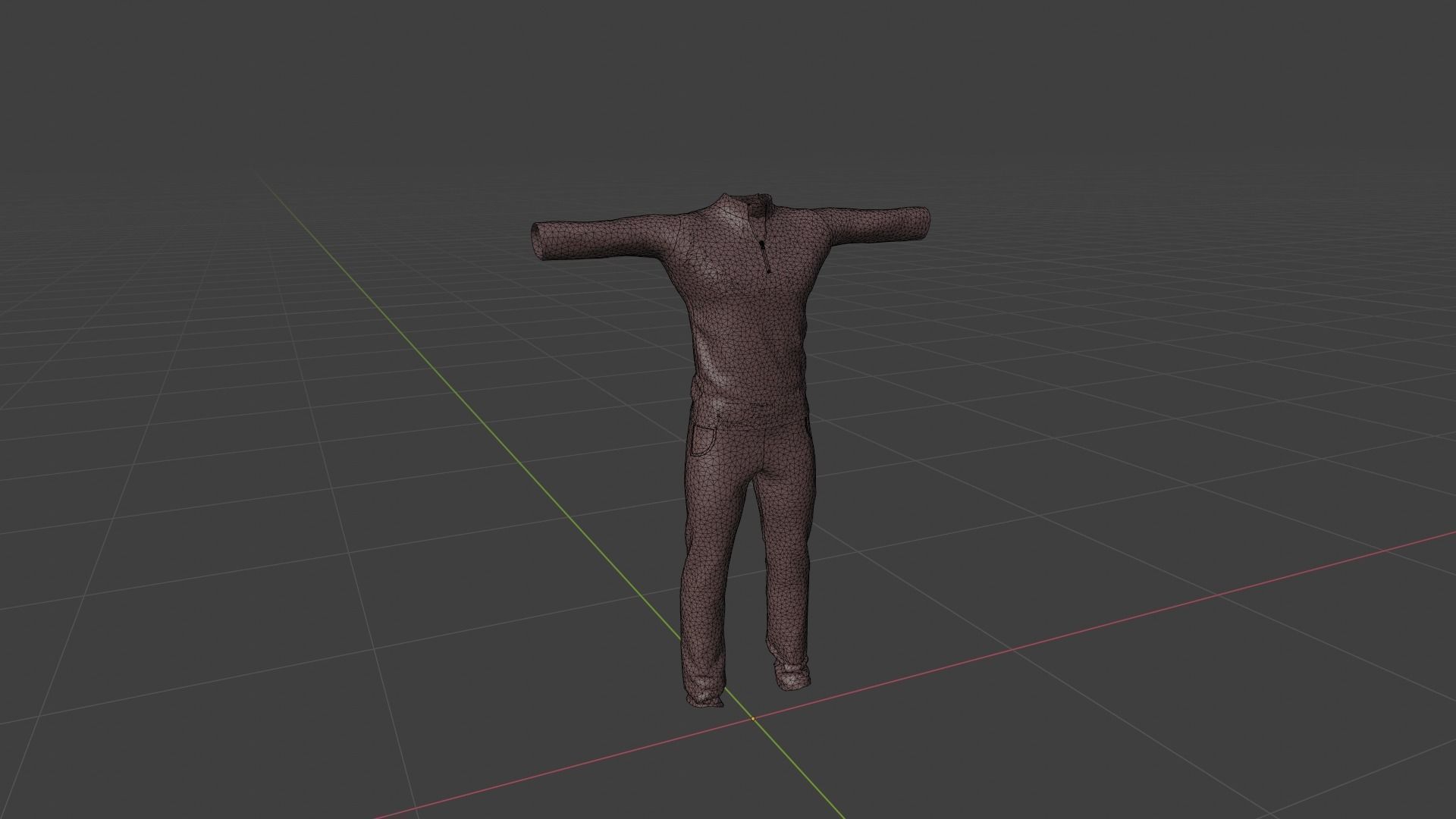 Man Clothing Low-poly 3D model_6