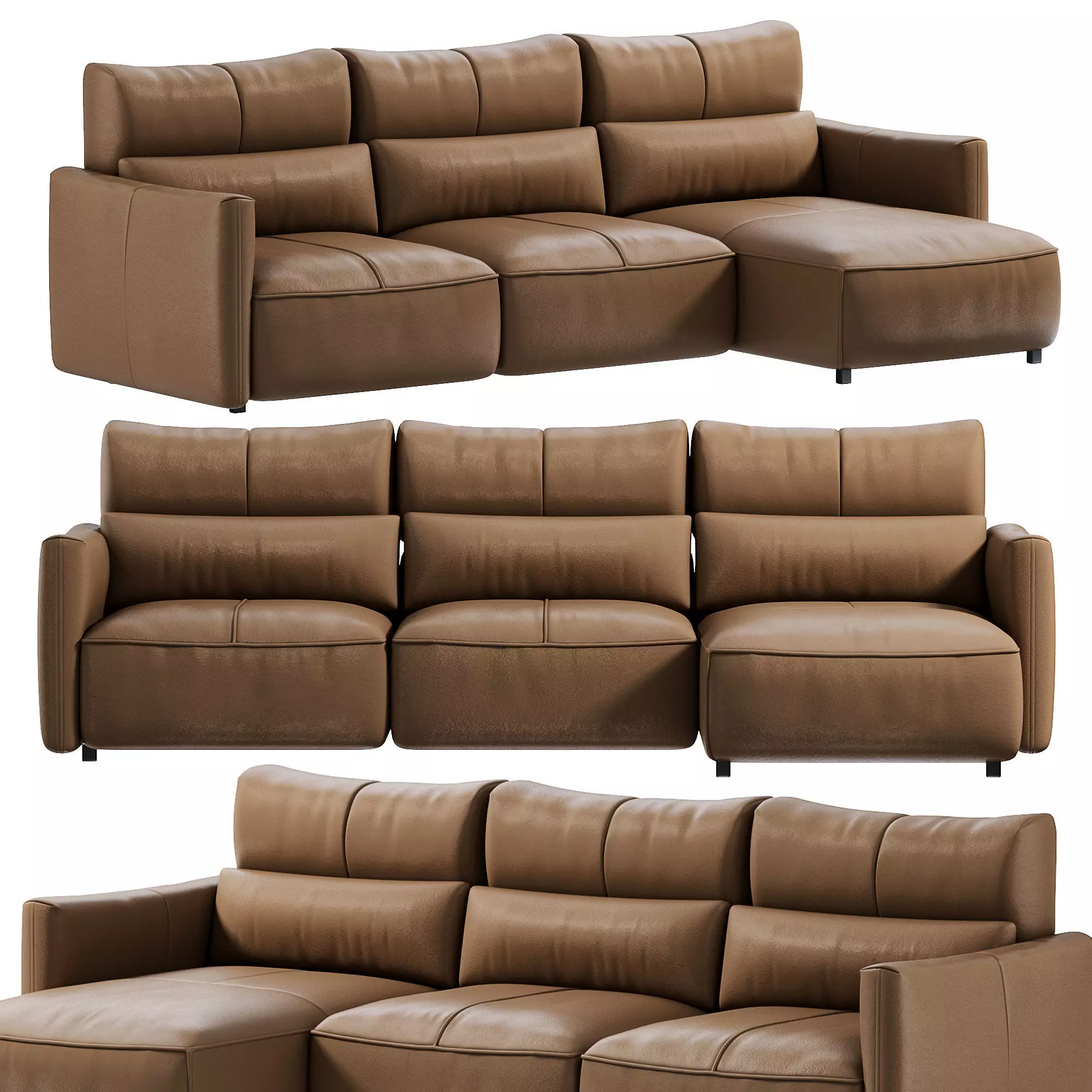 Galaxy Sofa by Natuzzi 3D model_0