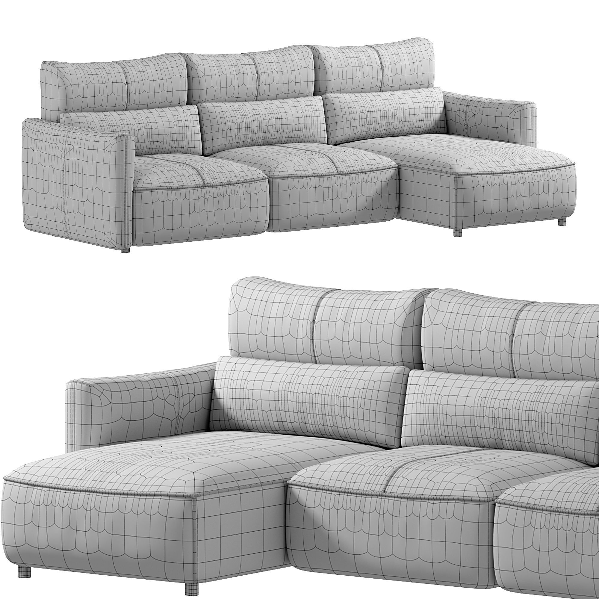 Galaxy Sofa by Natuzzi 3D model_3