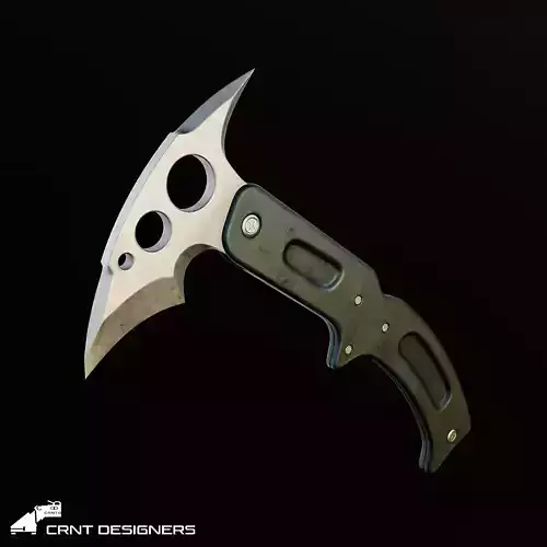 Fighter Axe Low Poly PBR 3D Model Low-poly 3D model