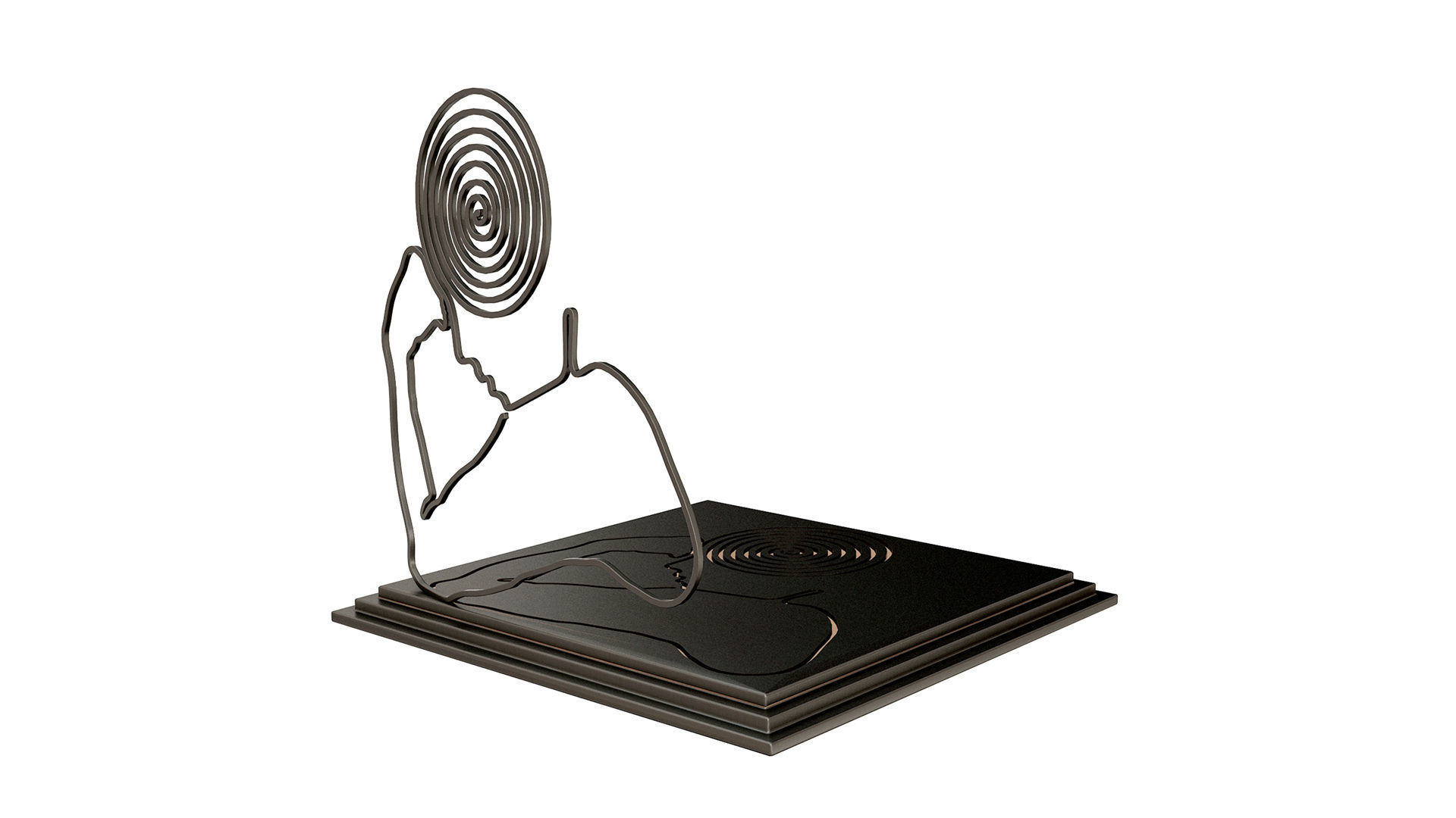 Quinn Lorenzo The Thinker decor sculpture 3D model_5