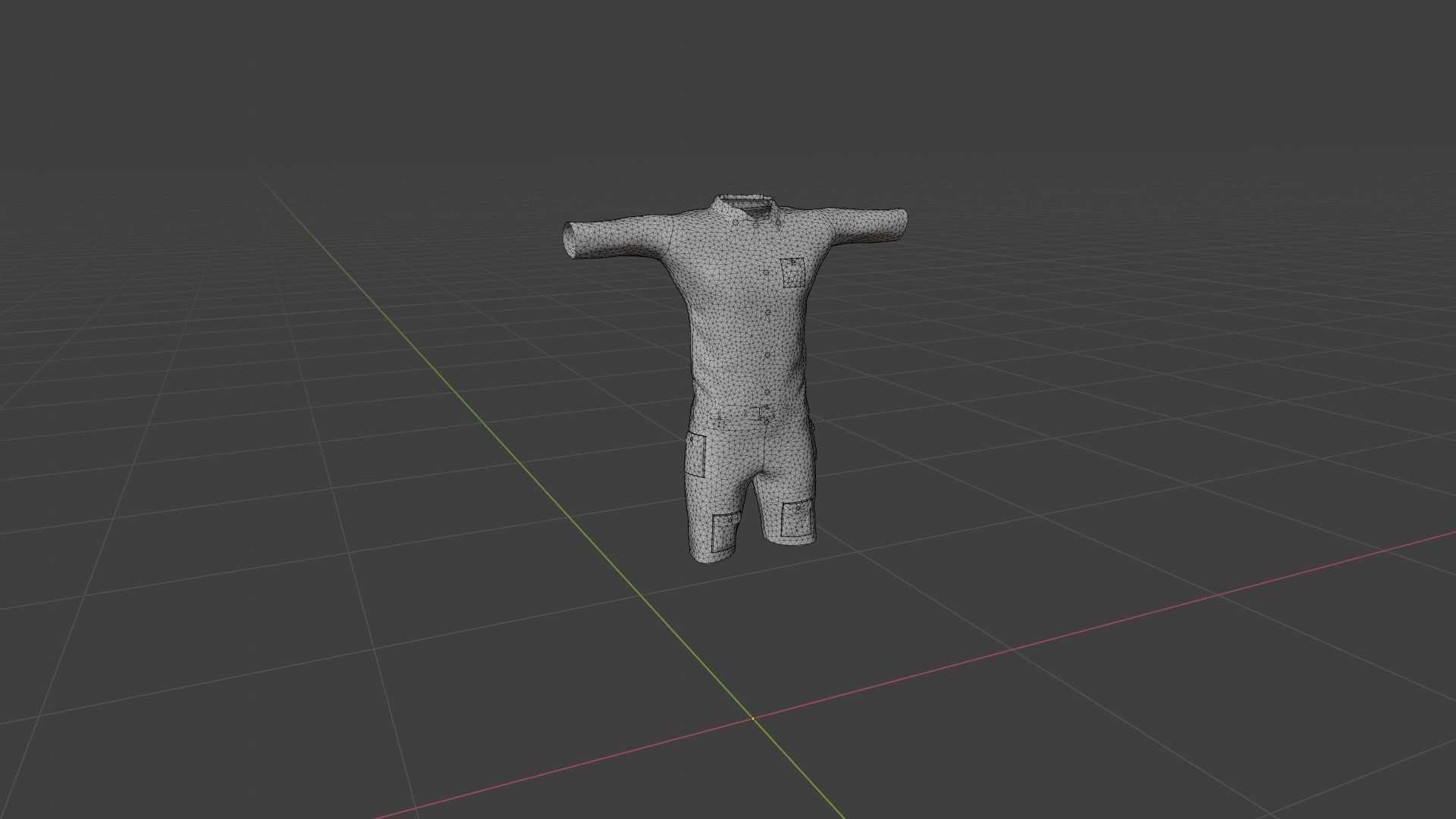 Man Clothing Low-poly 3D model_6