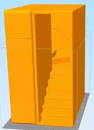 Diorama Nook Staircase Book Spacer 3D print model