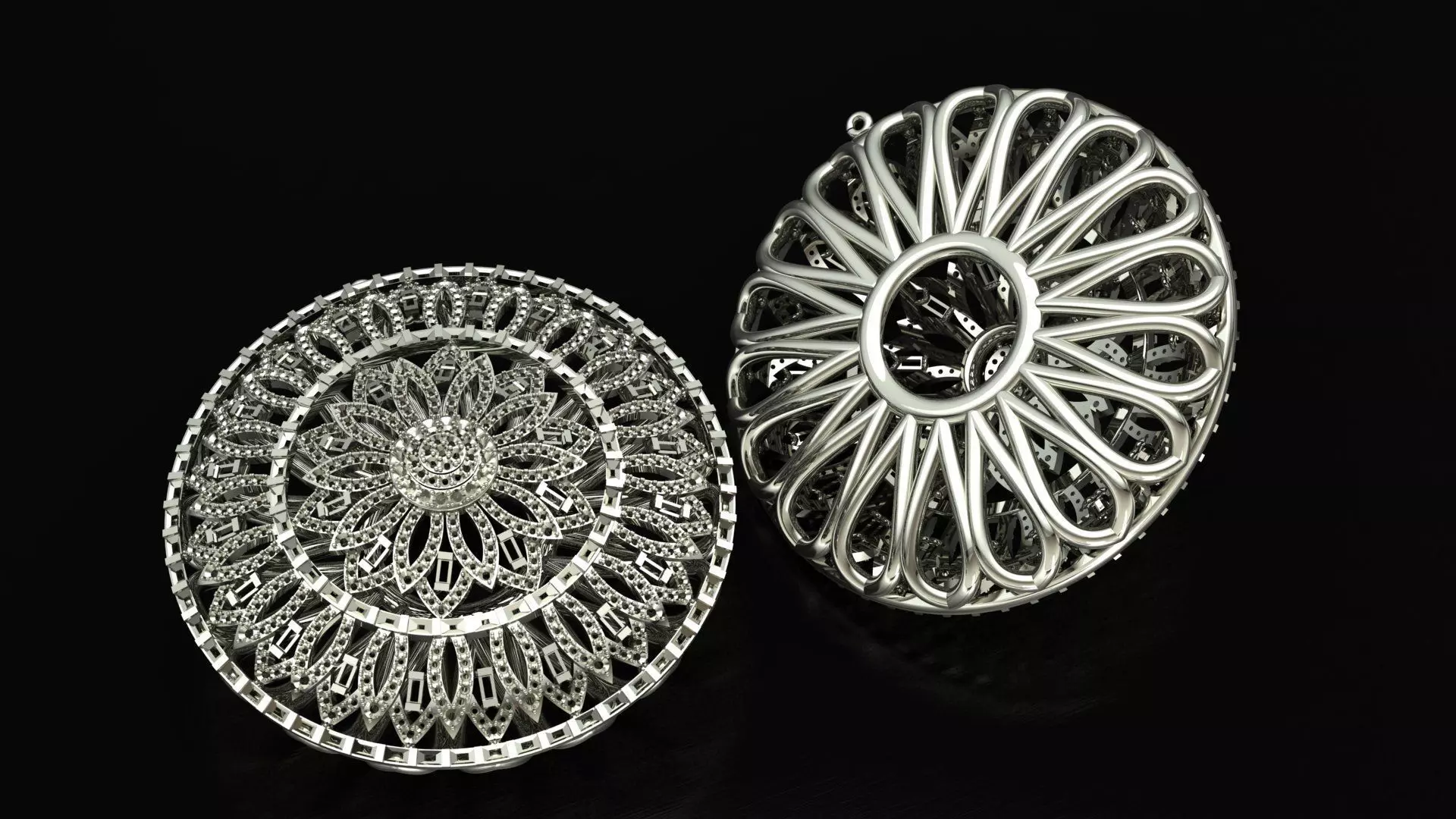 Diamond Medallion 3D print model_0