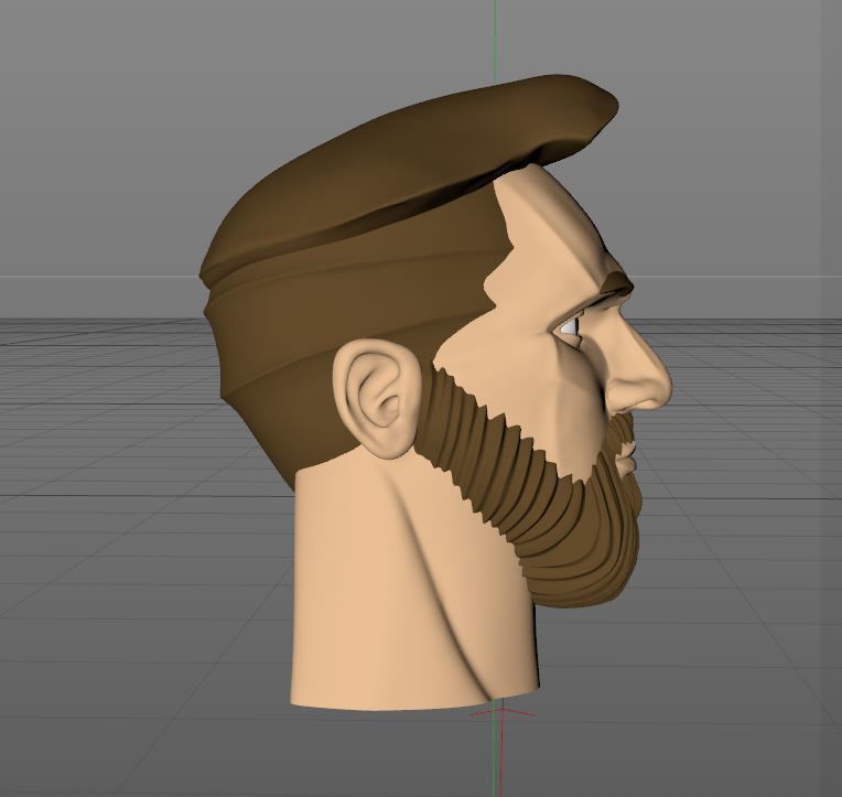 HEAD OF MESSI - PROFESSIONAL FOOTBALL ATHLETE 3D print model_4