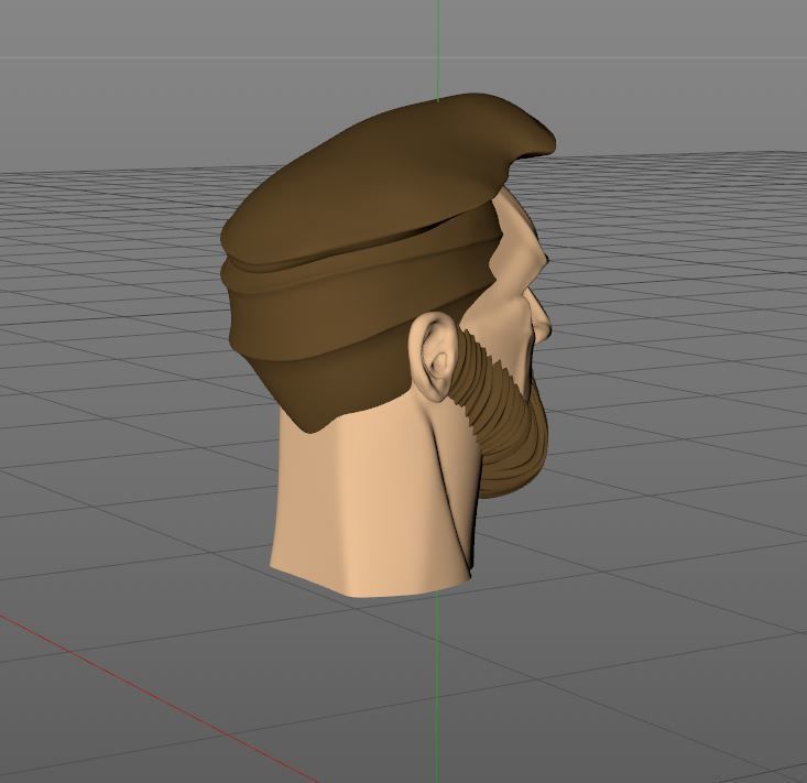 HEAD OF MESSI - PROFESSIONAL FOOTBALL ATHLETE 3D print model_5