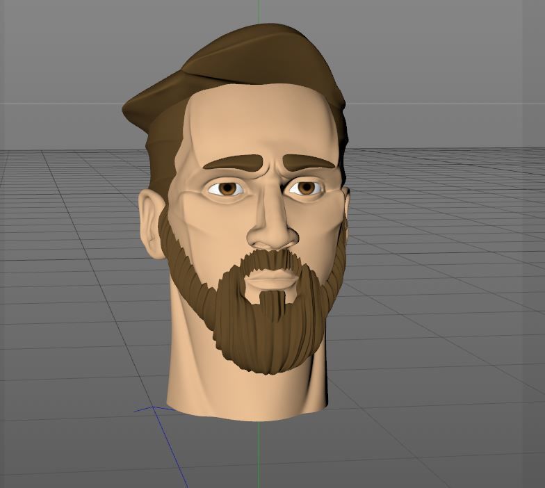 HEAD OF MESSI - PROFESSIONAL FOOTBALL ATHLETE 3D print model_3