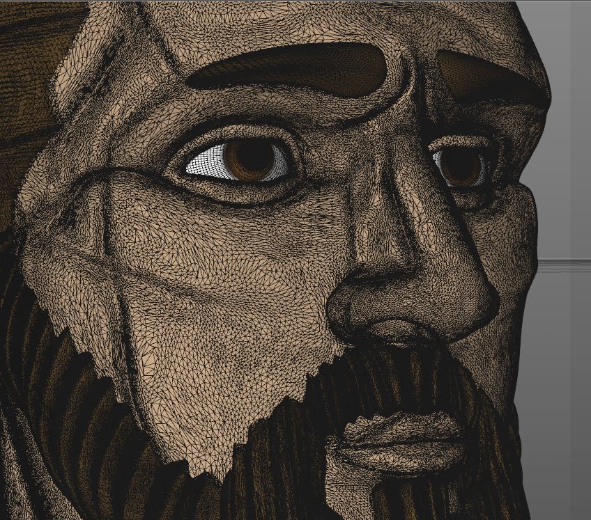 HEAD OF MESSI - PROFESSIONAL FOOTBALL ATHLETE 3D print model_8