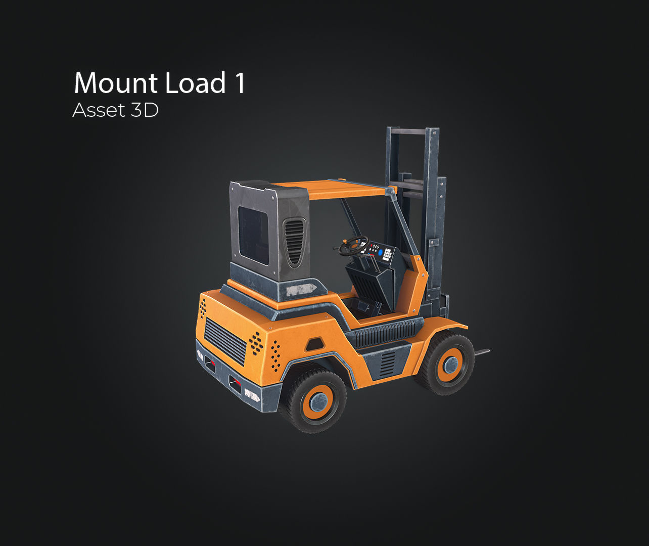 Mount Load Low-poly 3D model_5