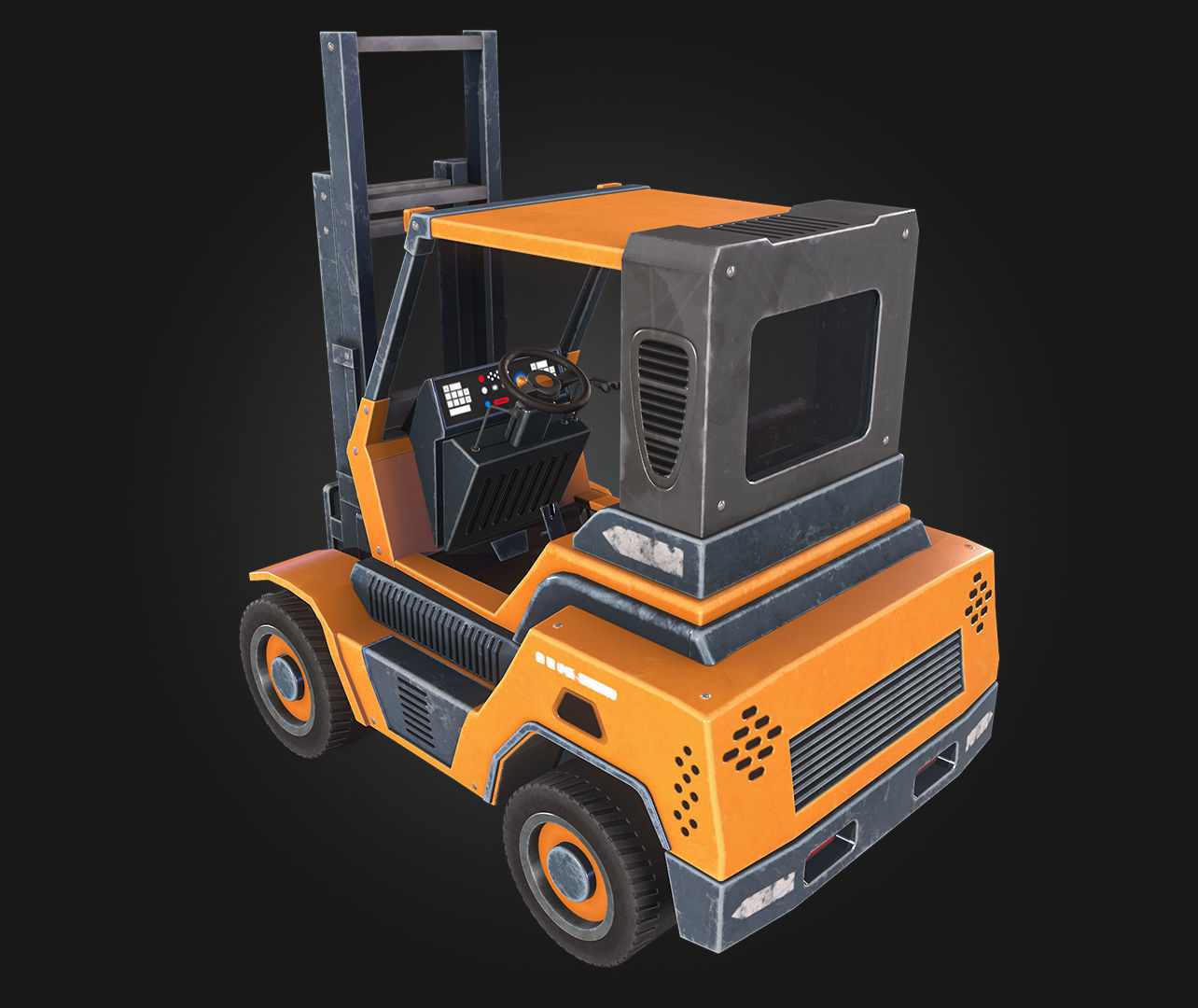 Mount Load Low-poly 3D model_10