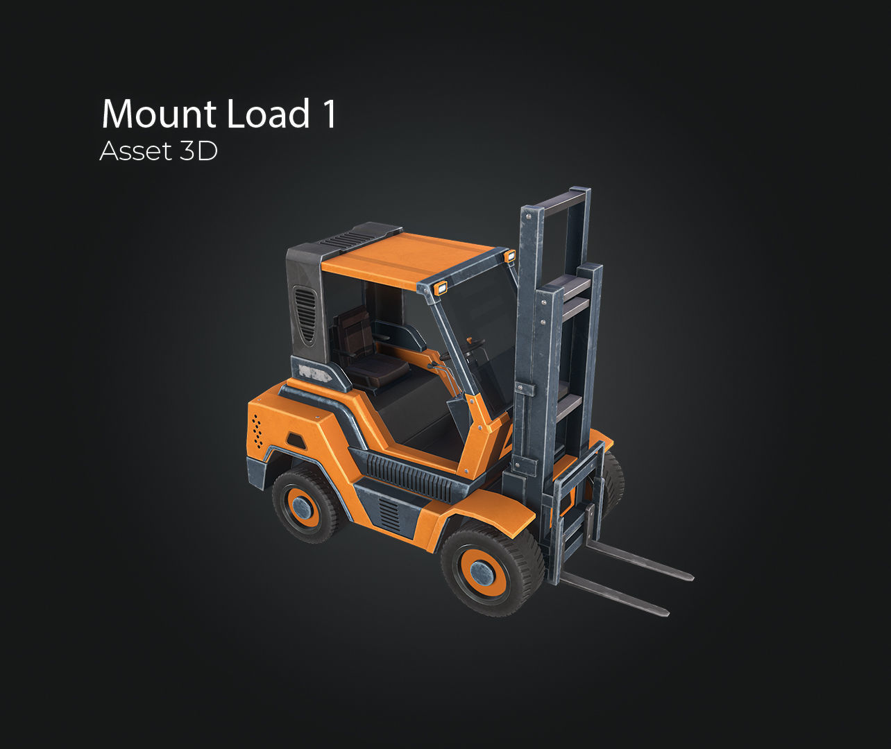 Mount Load Low-poly 3D model_6