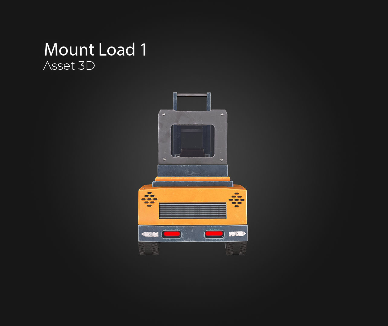 Mount Load Low-poly 3D model_4