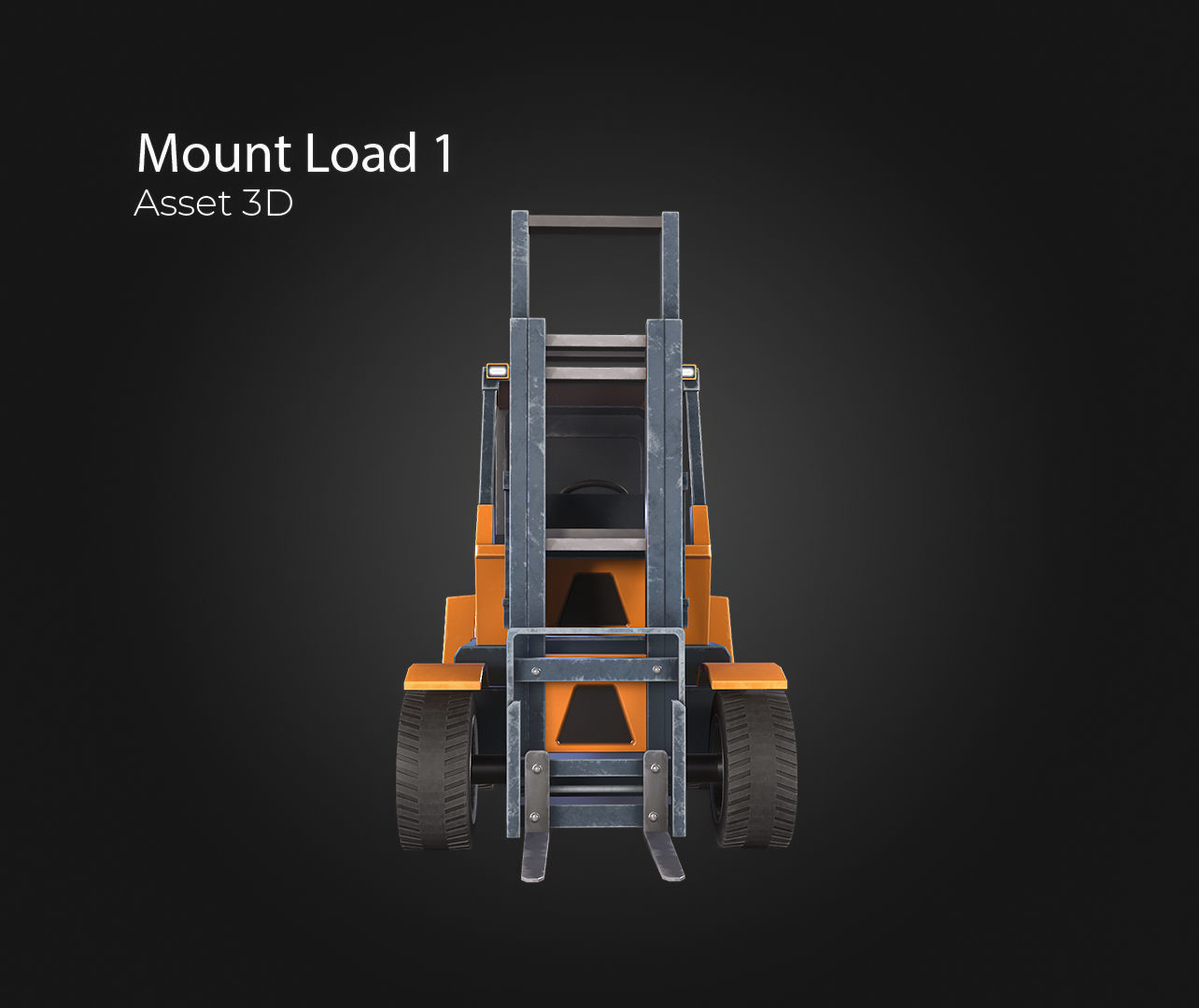 Mount Load Low-poly 3D model_9