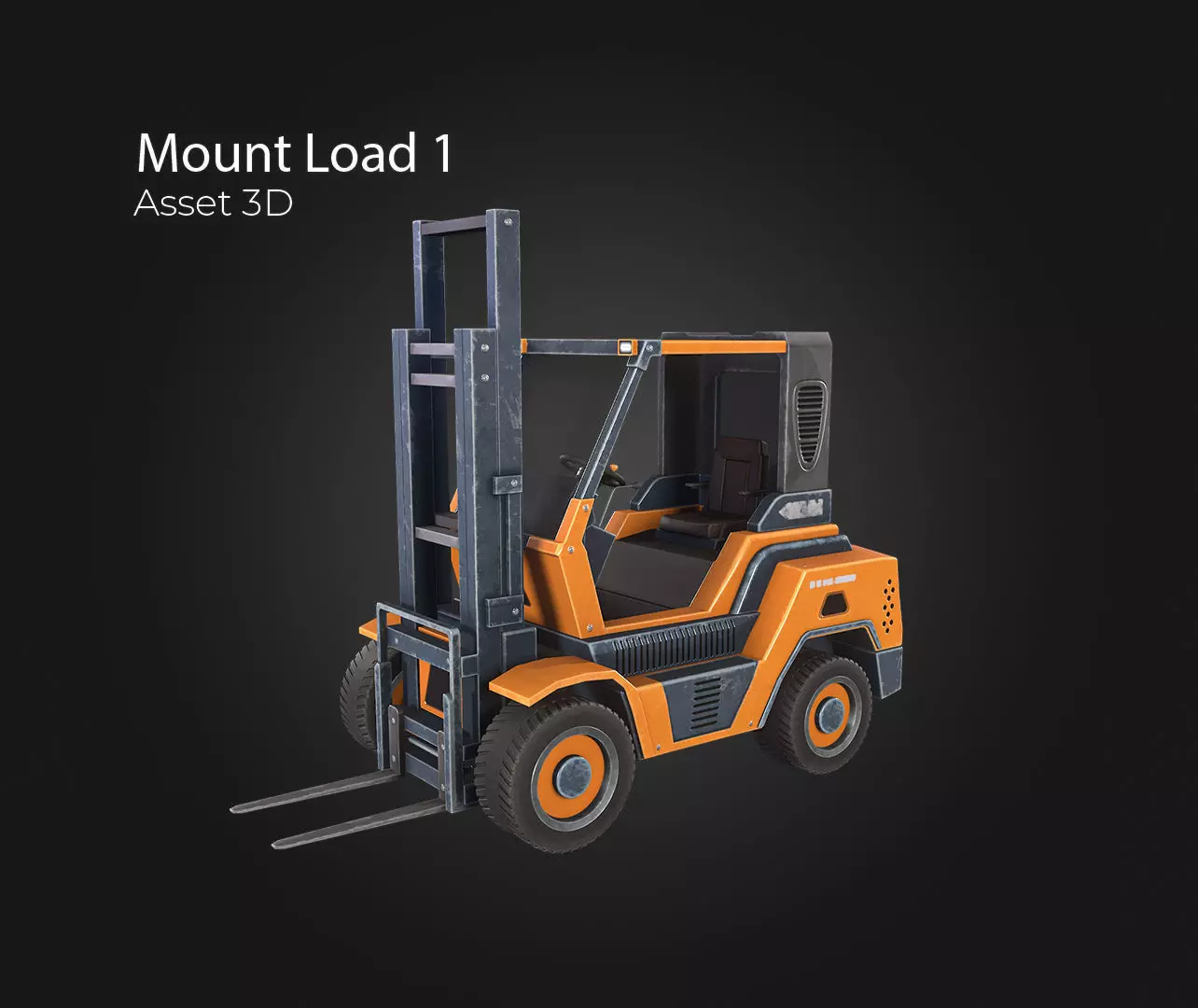 Mount Load Low-poly 3D model_0