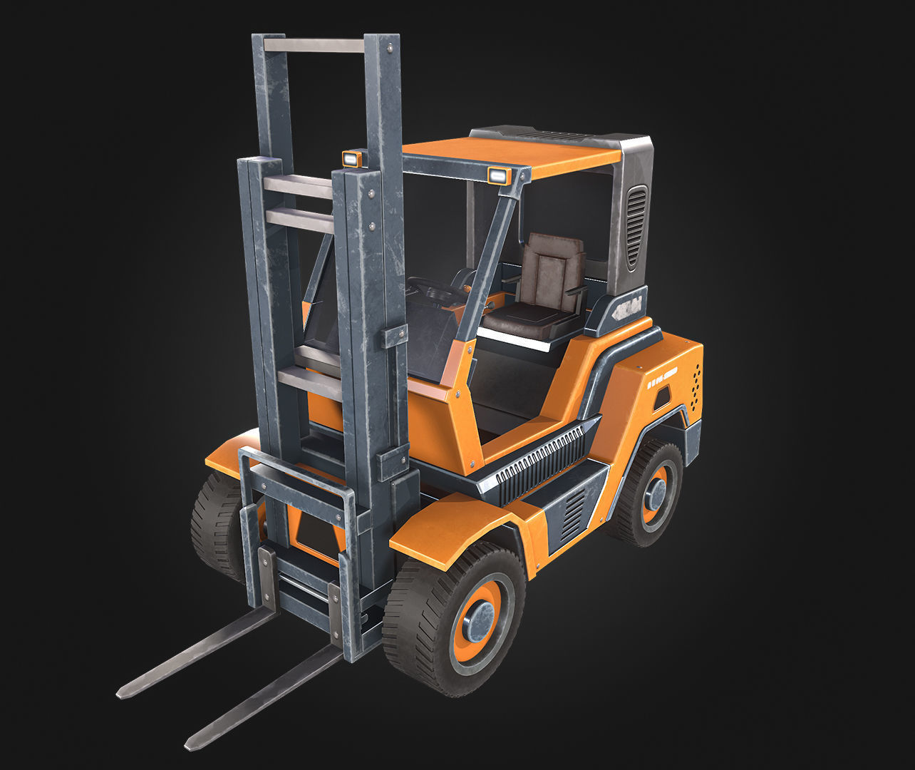 Mount Load Low-poly 3D model_8