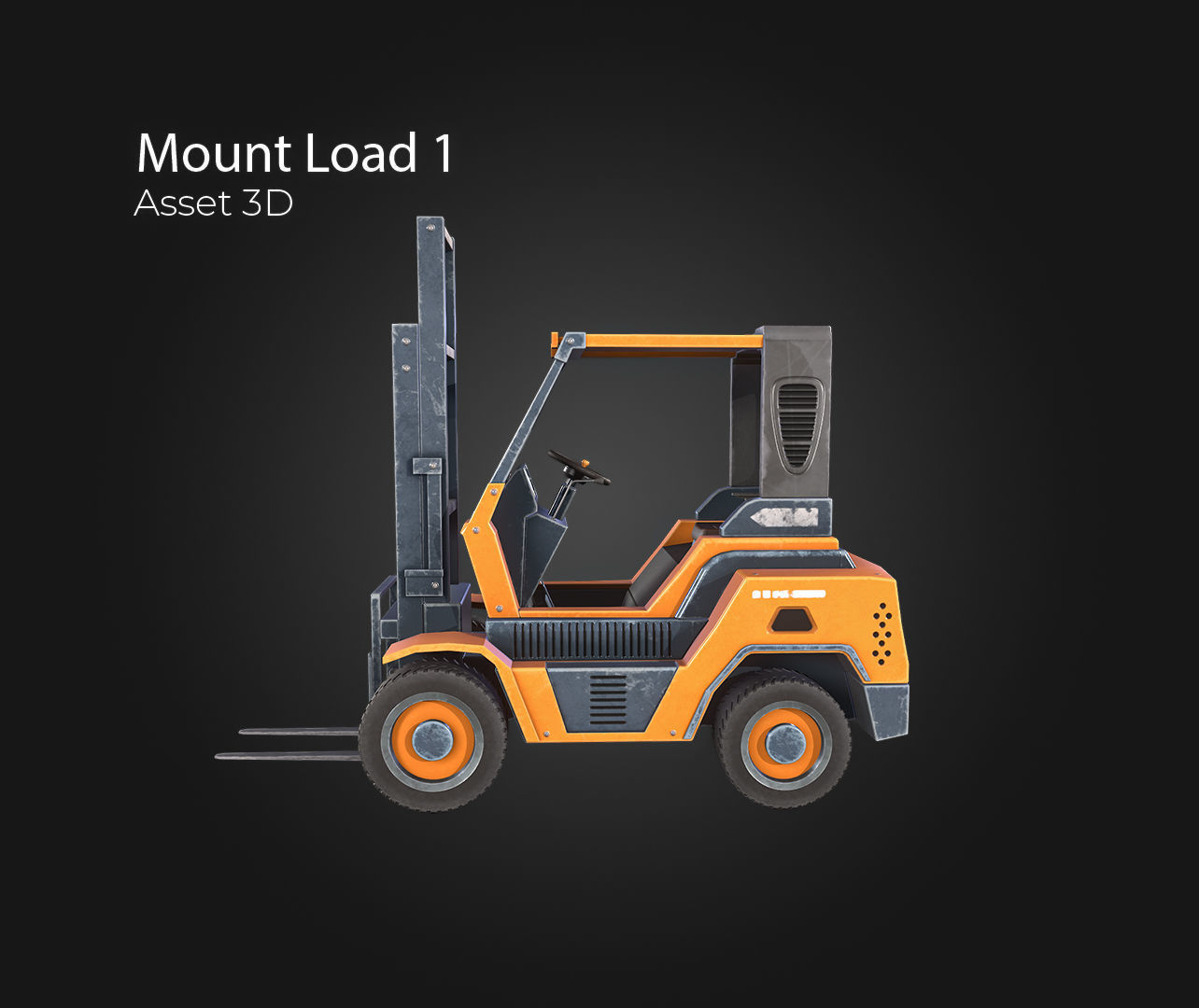 Mount Load Low-poly 3D model_2