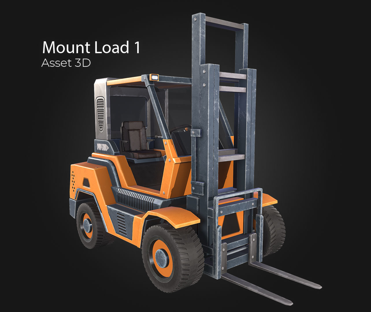 Mount Load Low-poly 3D model_7