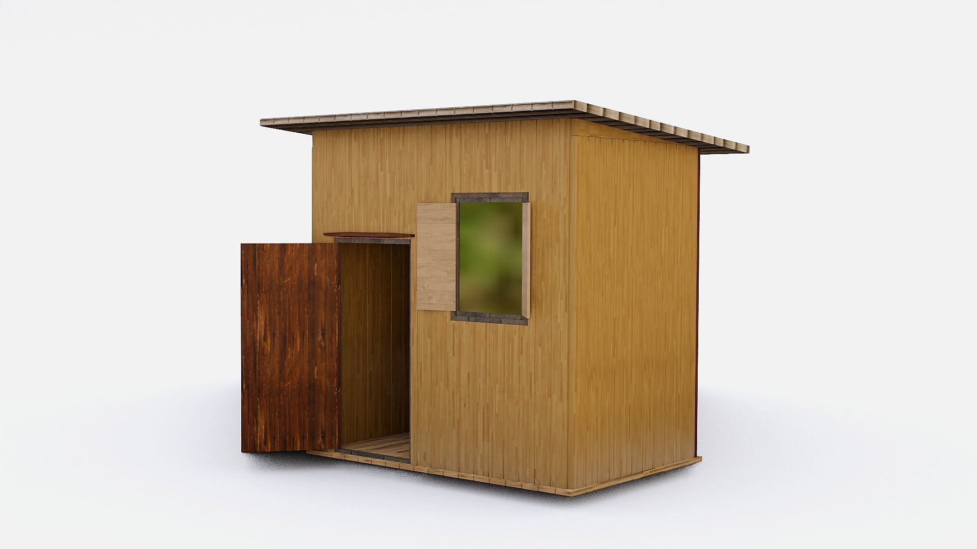 Shead Model Backyard Workshop Shed 3D model | CGTrader