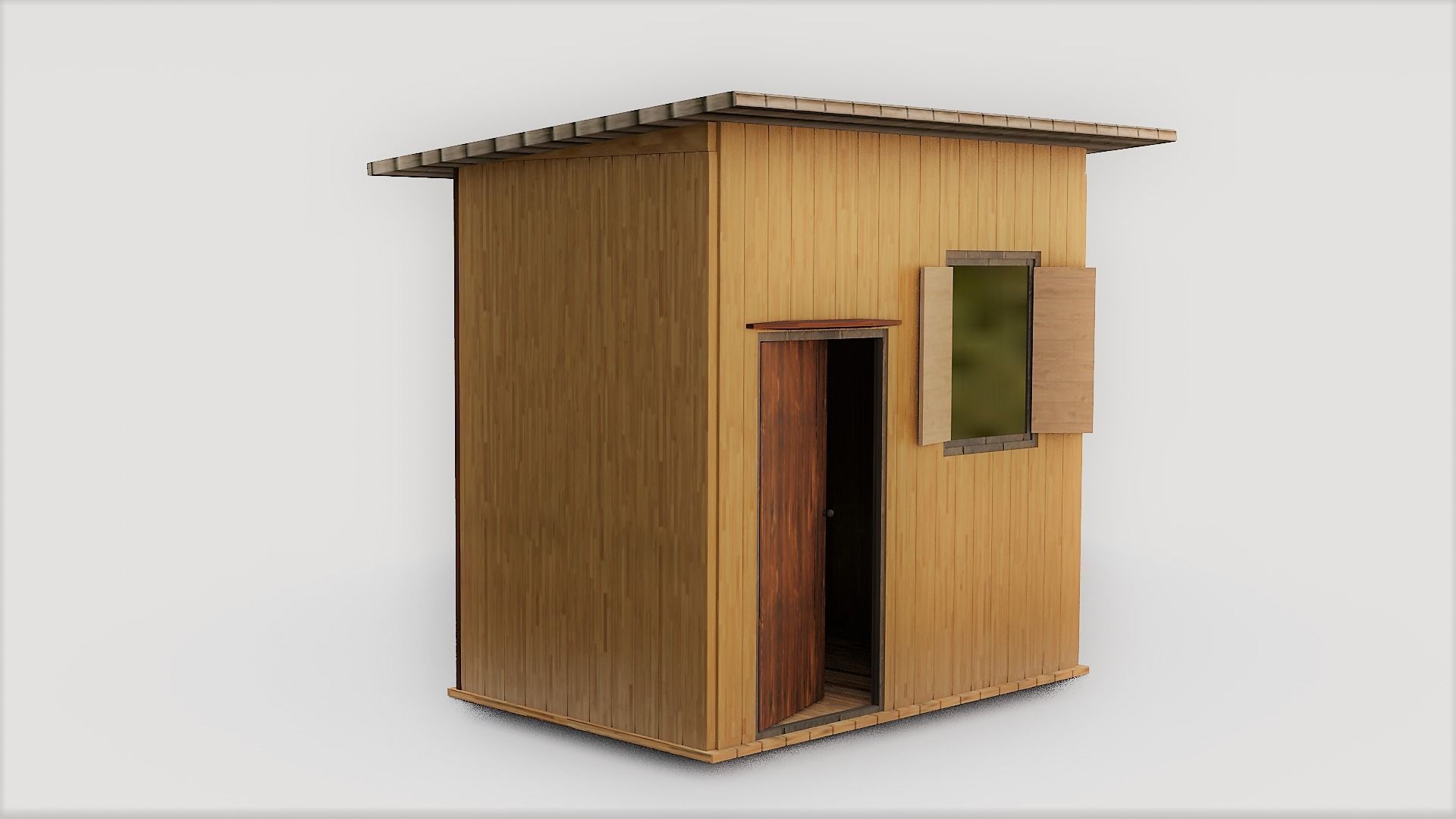 Shead Model Backyard Workshop Shed 3D model | CGTrader