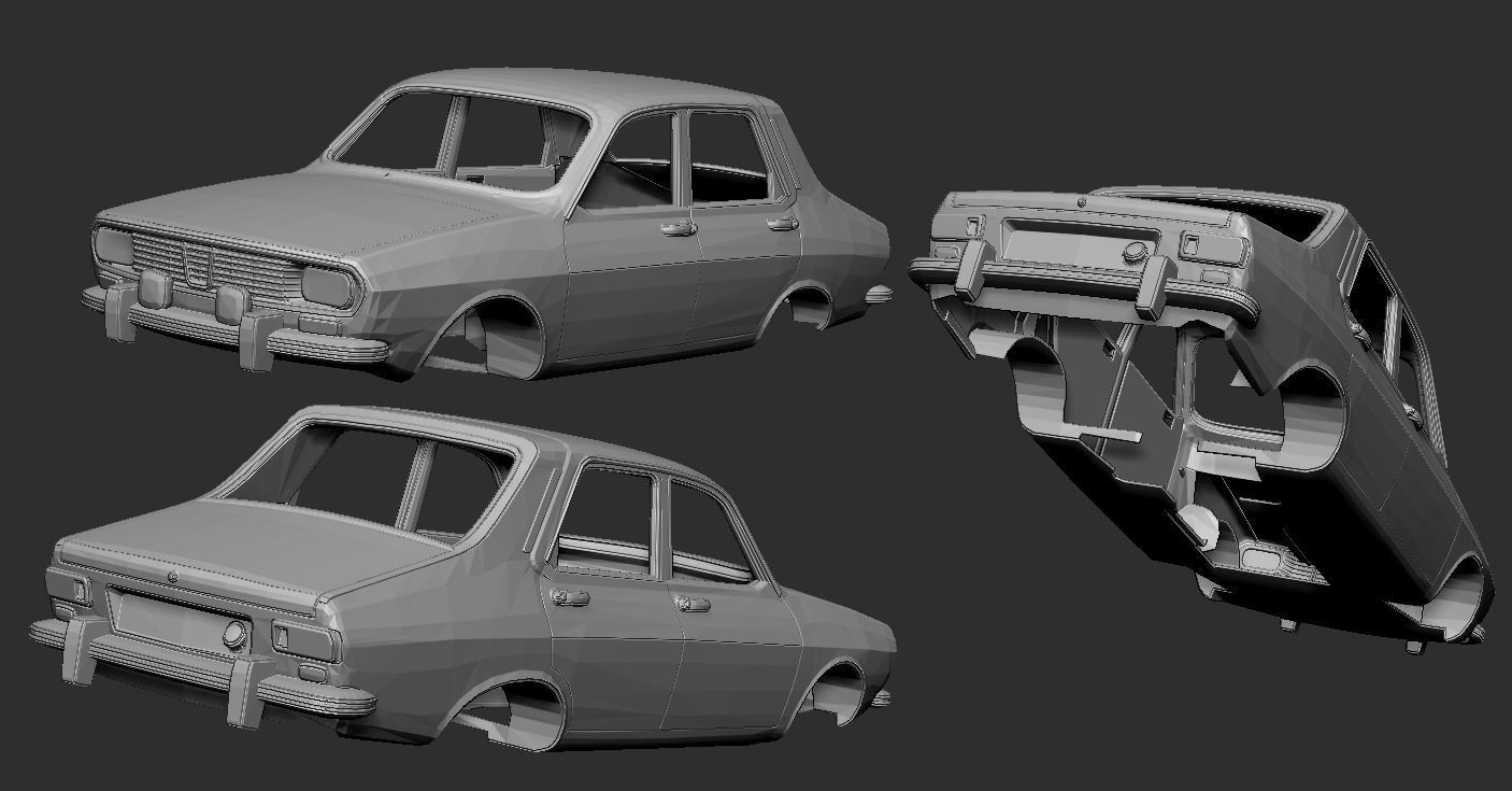 Renault 12 3D print model_5