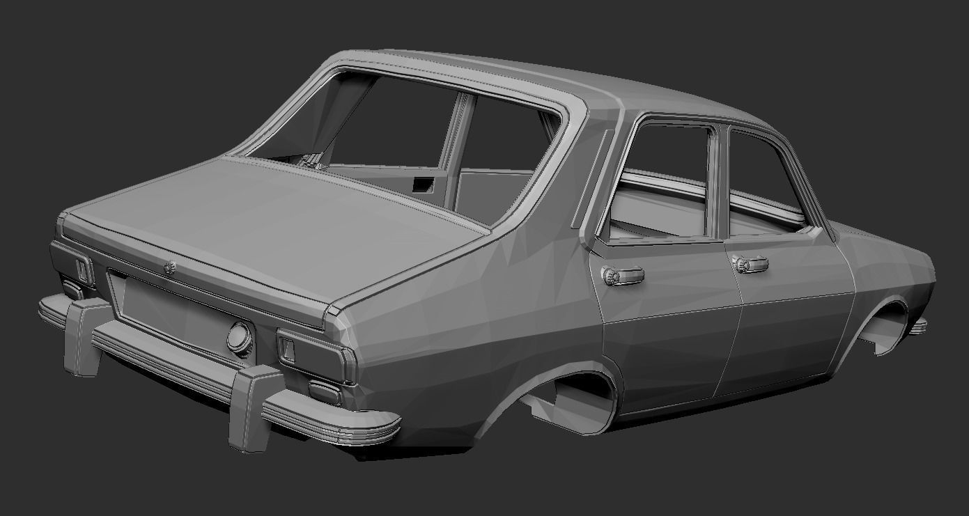 Renault 12 3D print model_1