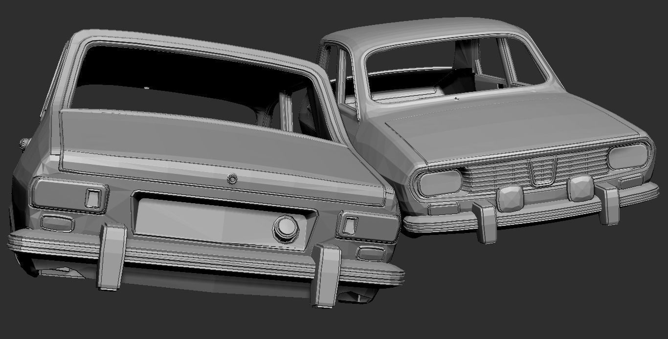 Renault 12 3D print model_4