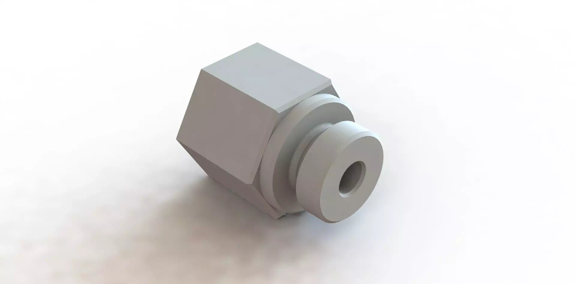 Conexao Connection Femea Female 1-4 NPT x Macho Male M14 x 2 3D model_0