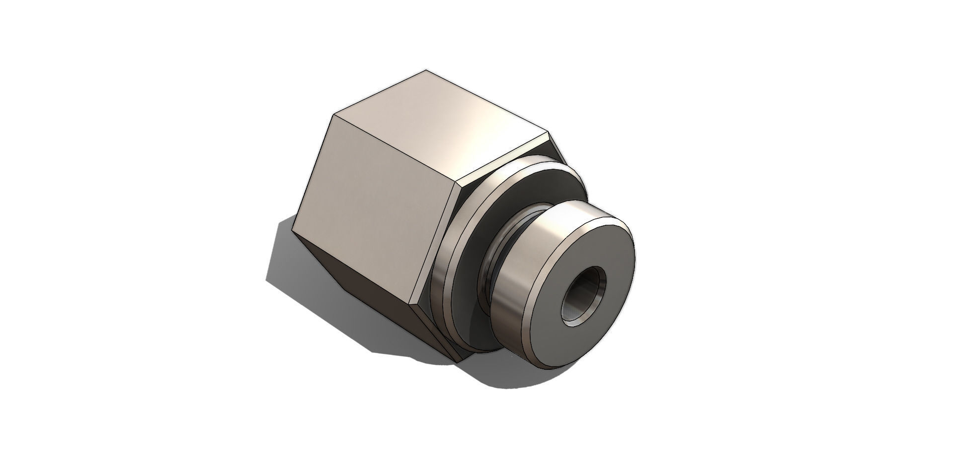 Conexao Connection Femea Female 1-4 NPT x Macho Male M14 x 2 3D model_14