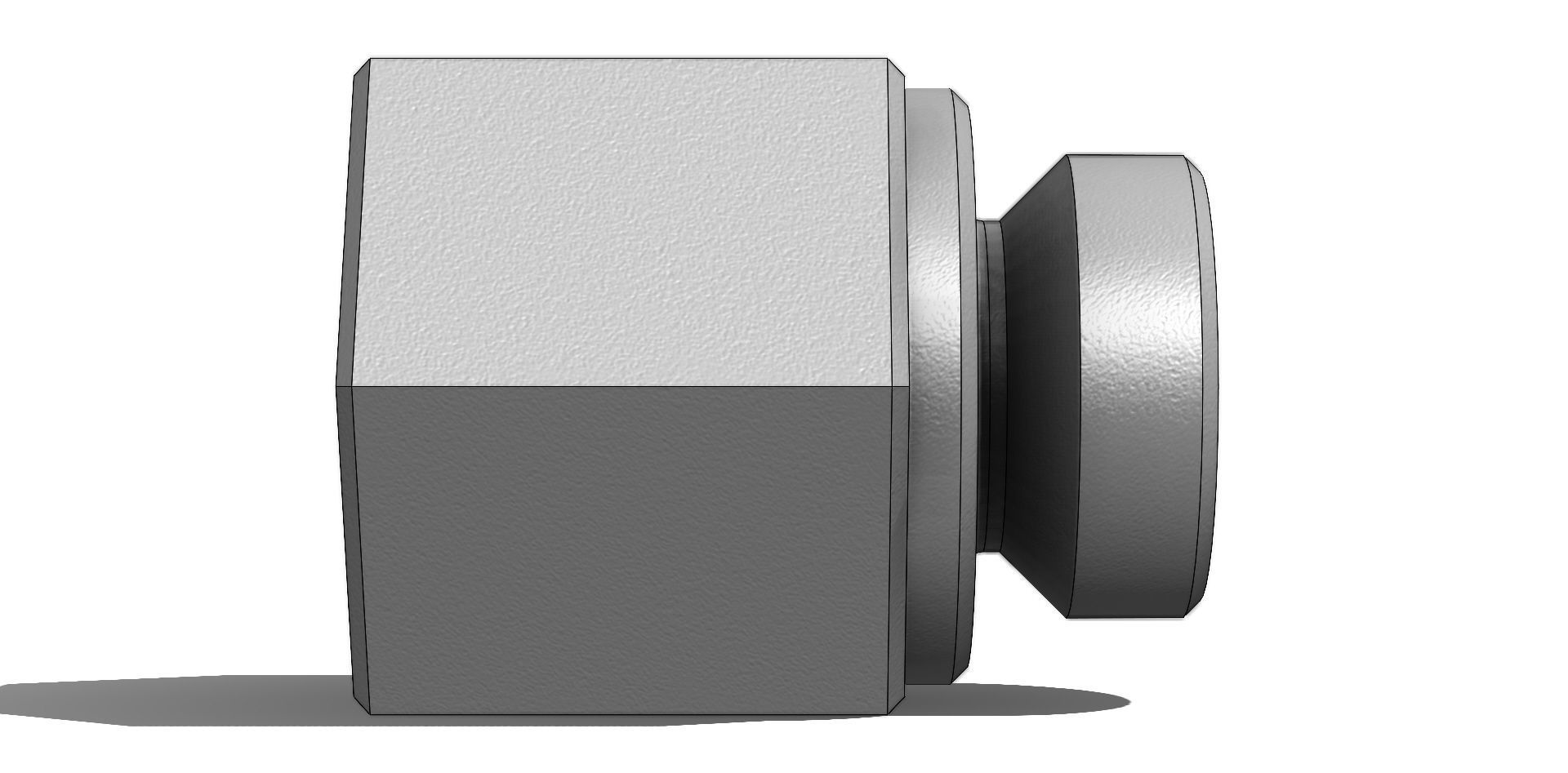 Conexao Connection Femea Female 1-4 NPT x Macho Male M14 x 2 3D model_8
