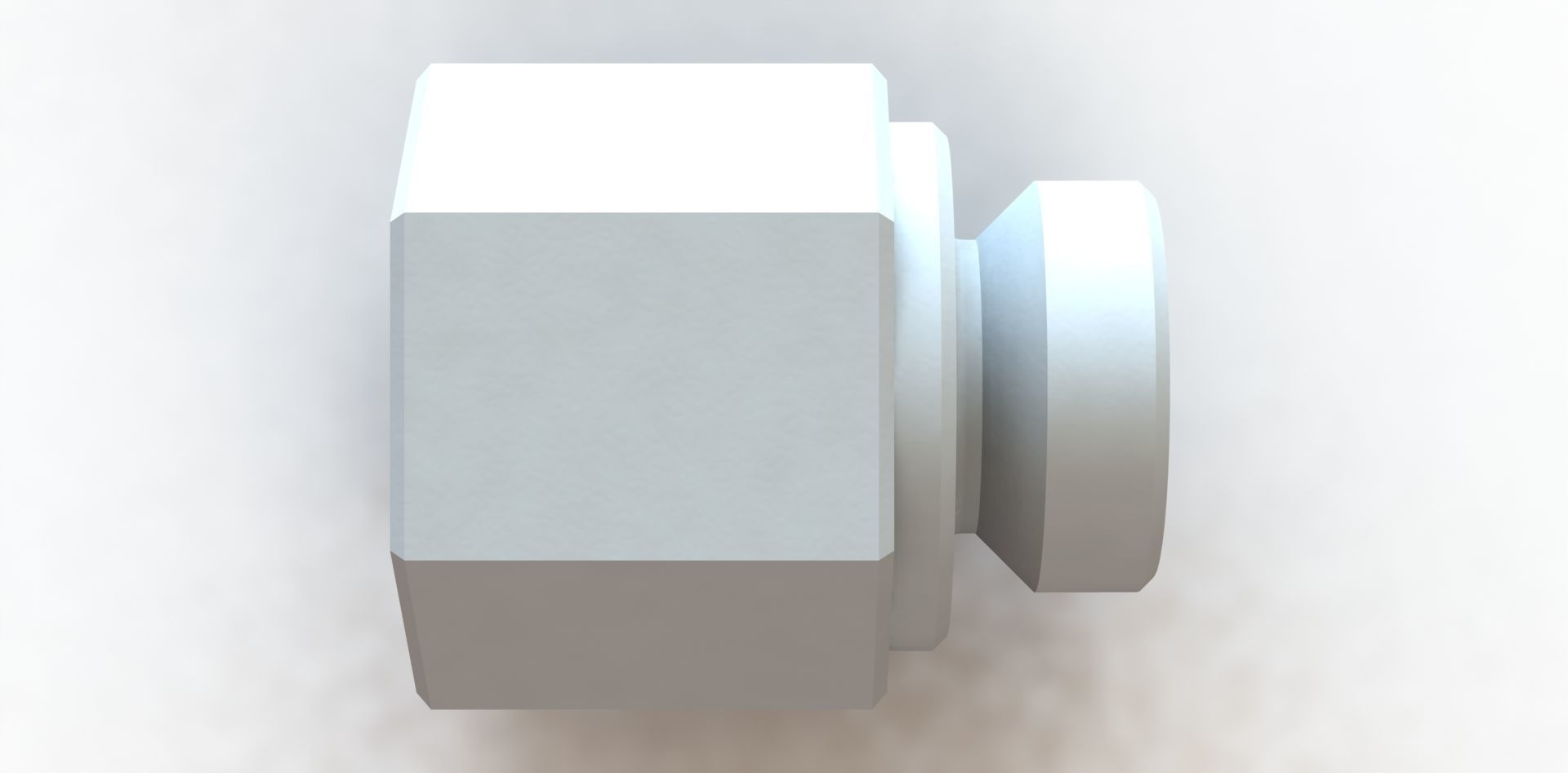 Conexao Connection Femea Female 1-4 NPT x Macho Male M14 x 2 3D model_3