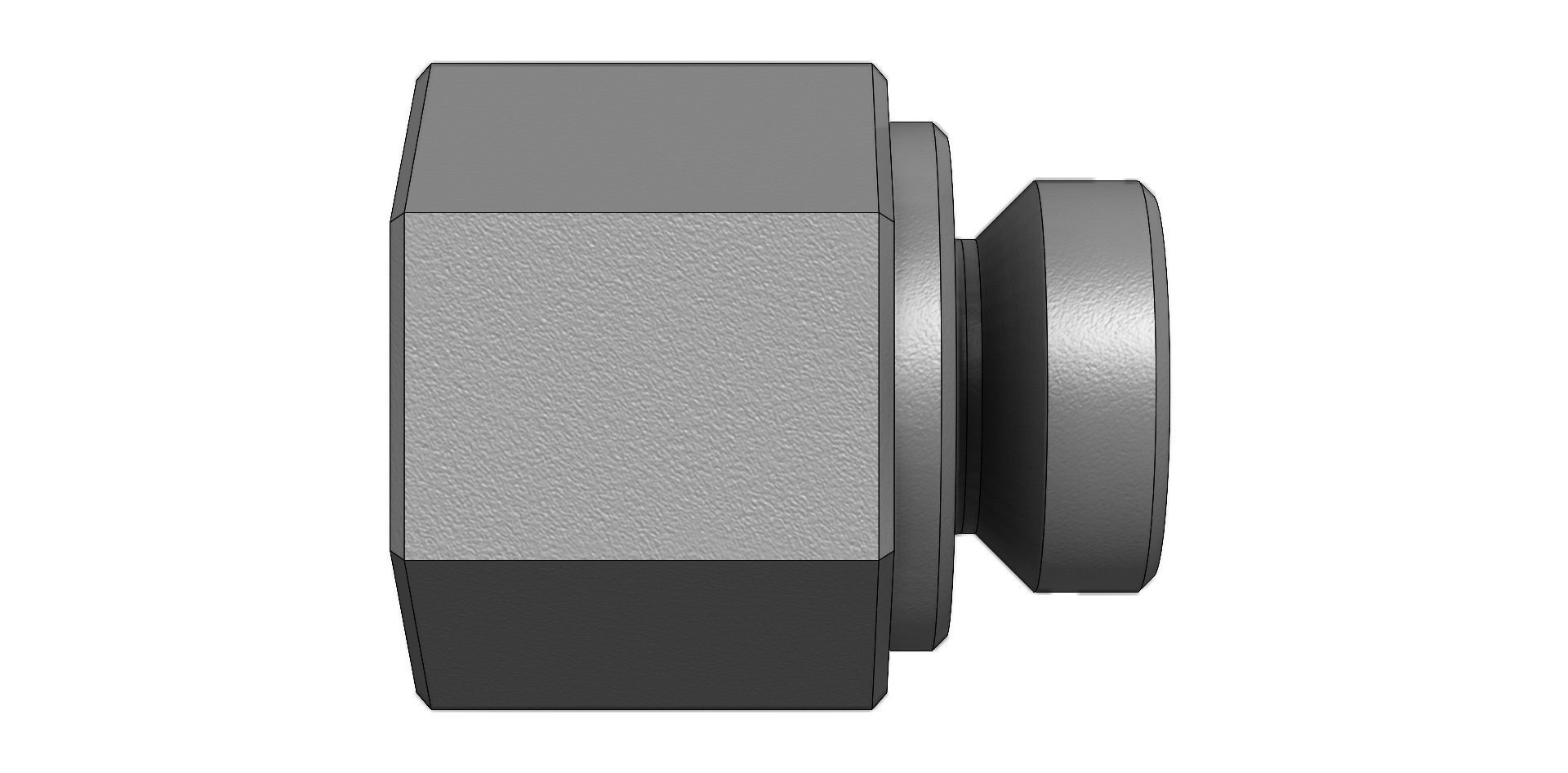Conexao Connection Femea Female 1-4 NPT x Macho Male M14 x 2 3D model_4