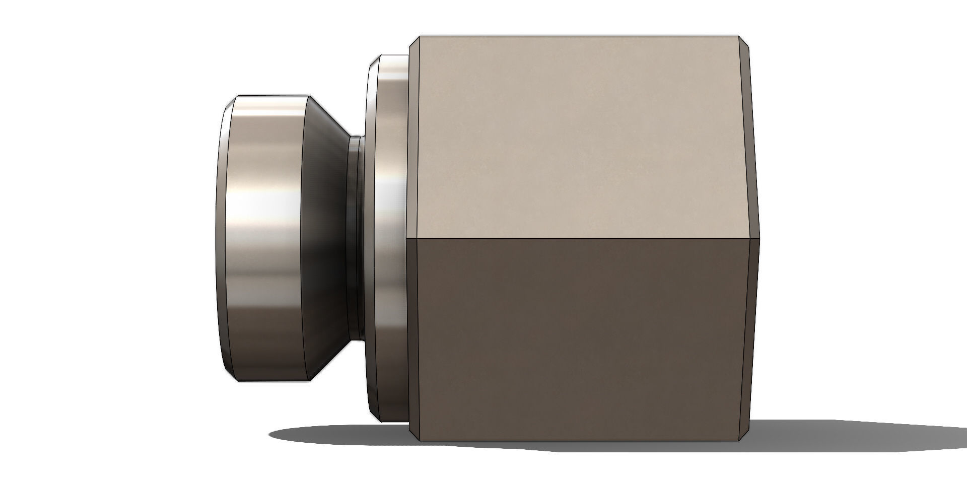 Conexao Connection Femea Female 1-4 NPT x Macho Male M14 x 2 3D model_26