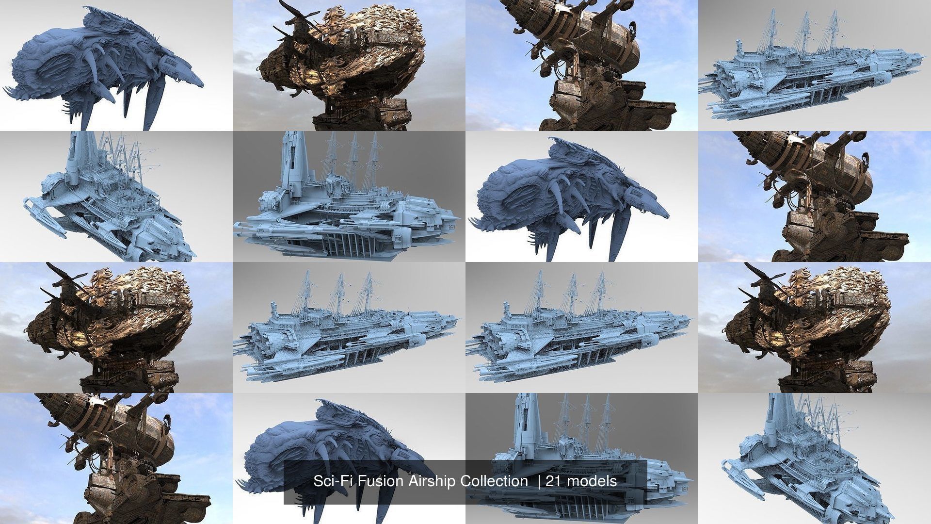 Sci-Fi Fusion Airship Collection  _1