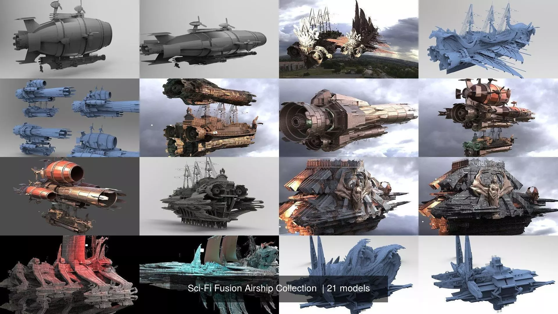 Sci-Fi Fusion Airship Collection  _0