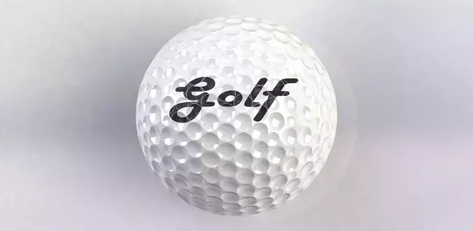 Golf ball Designed in Solidworks