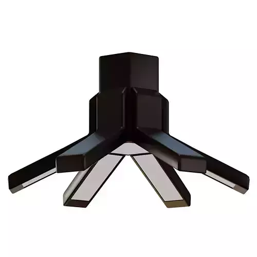 ASTER MEDIUM BLACK CEILING LAMP BY ROBERTO FAVARETTO 3D model