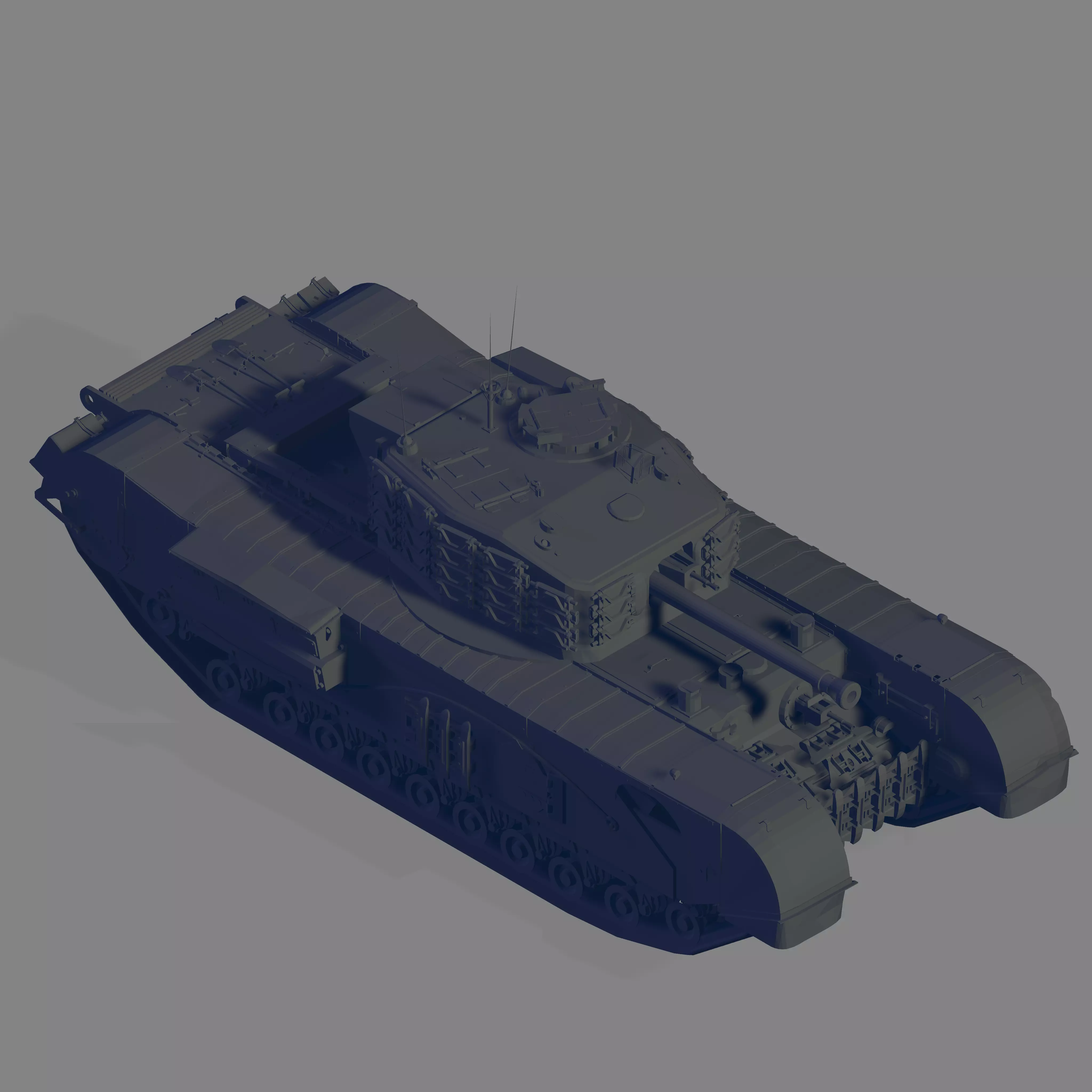 Churchill VII 3D model_0