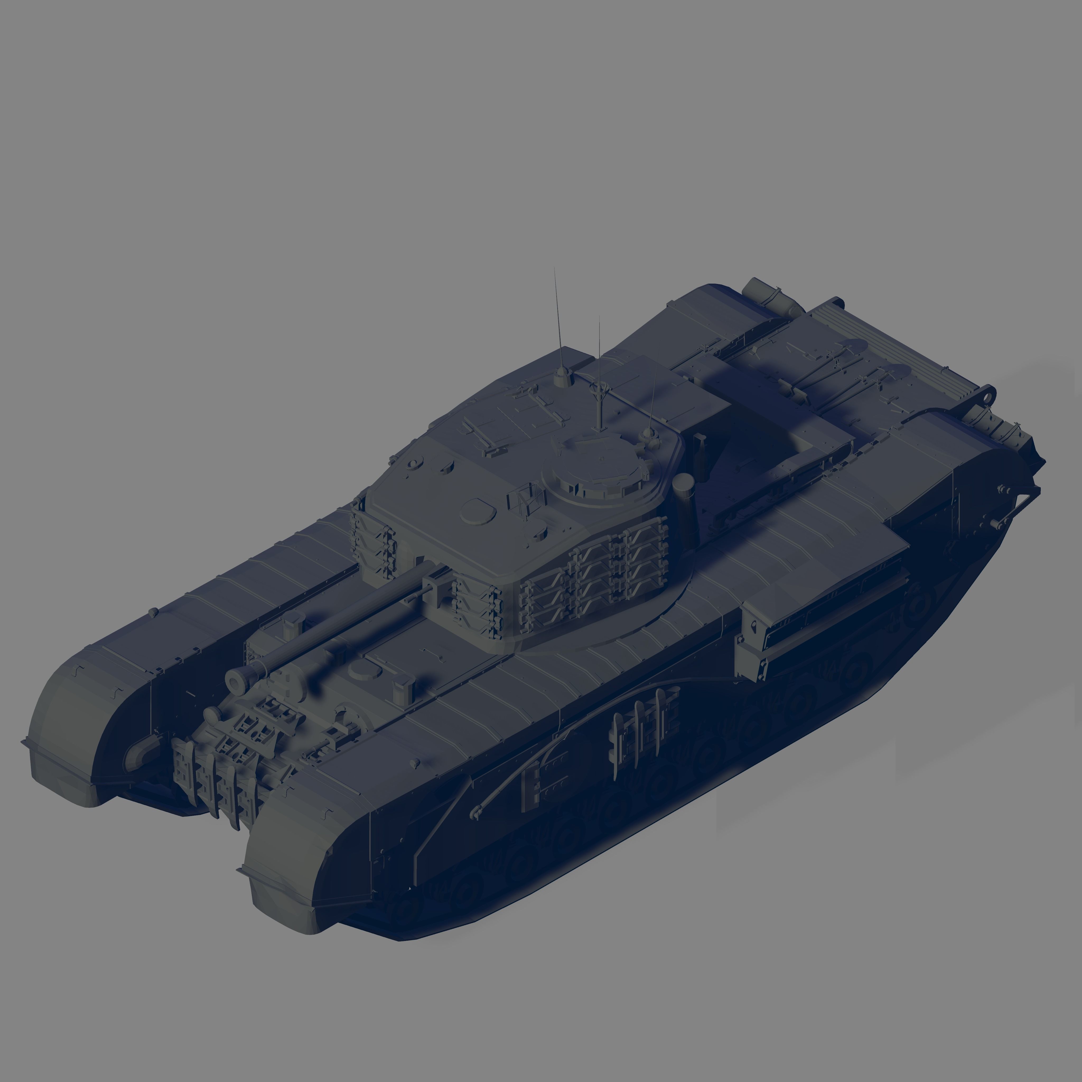 Churchill VII 3D model_1