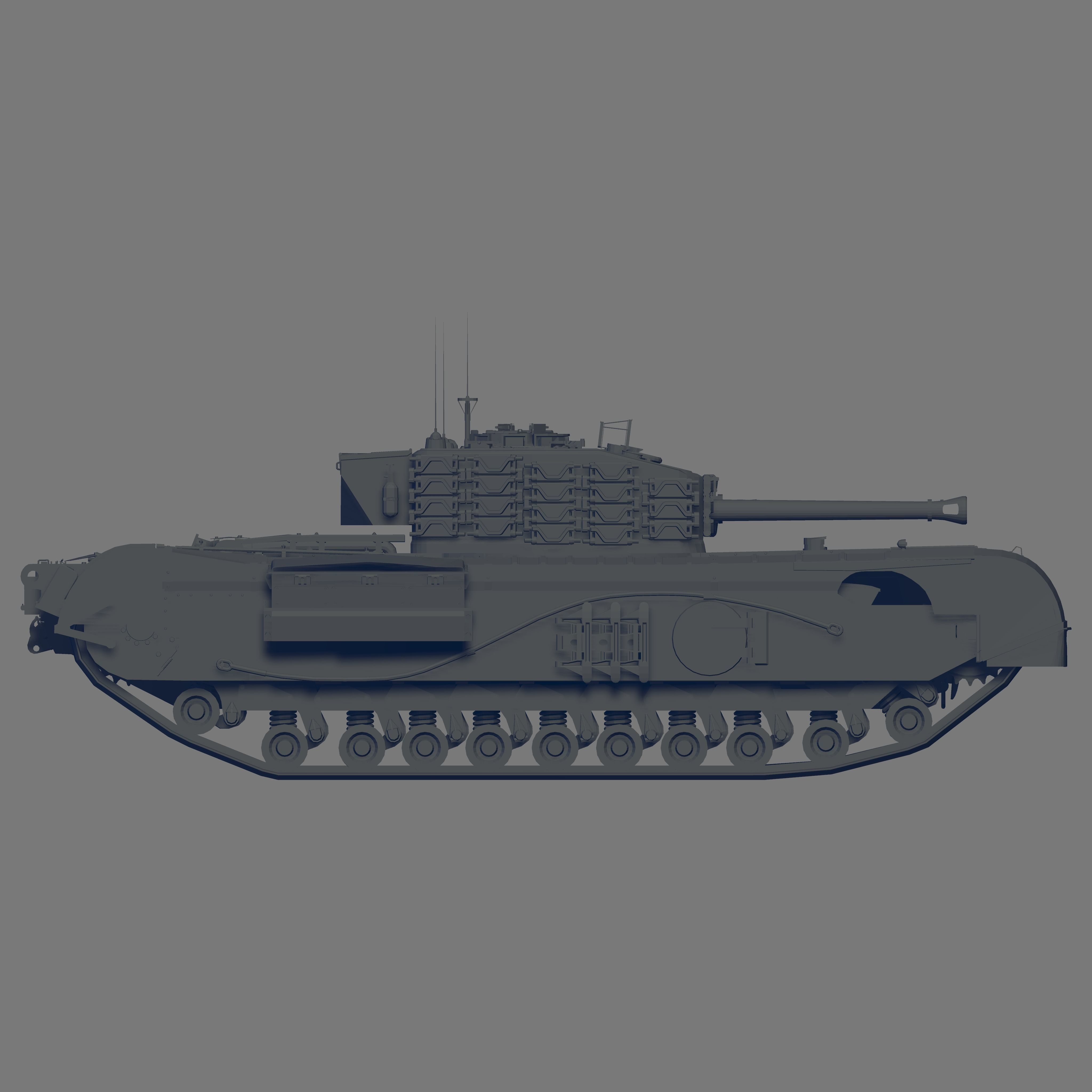 Churchill VII 3D model_3