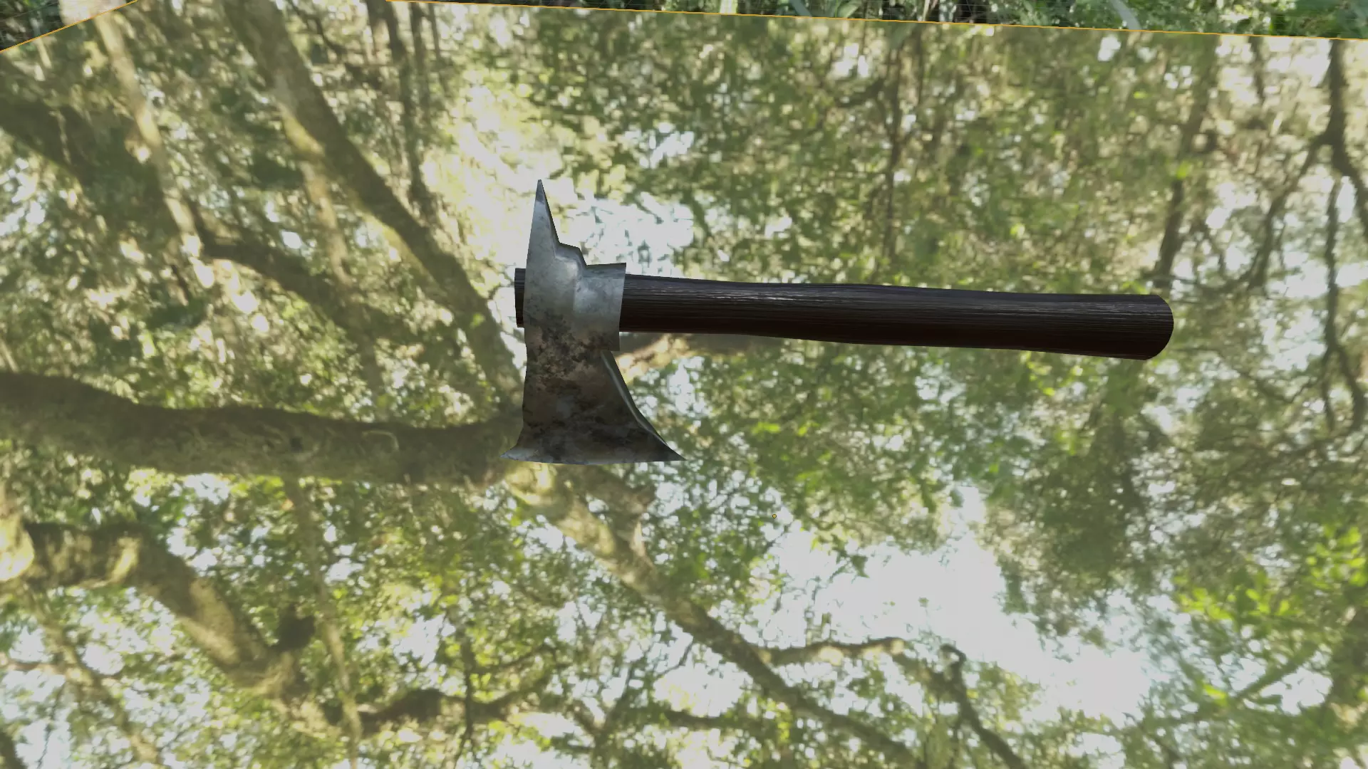 Camp Axe Low Poly Free low-poly 3D model