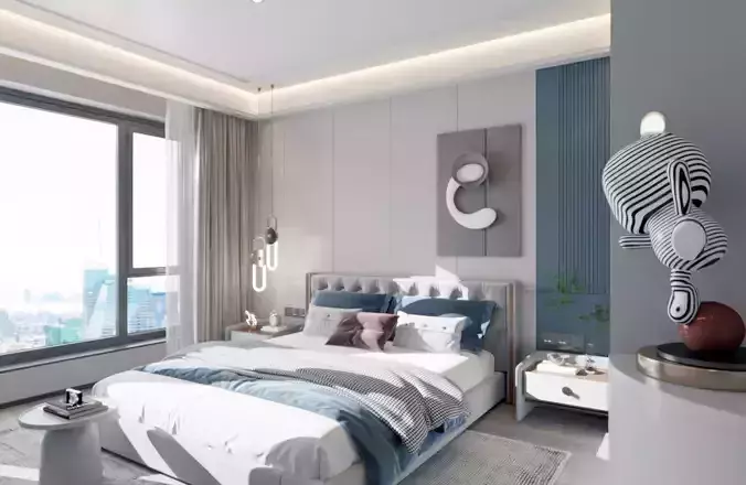 bedroom villa Modern decoration Home