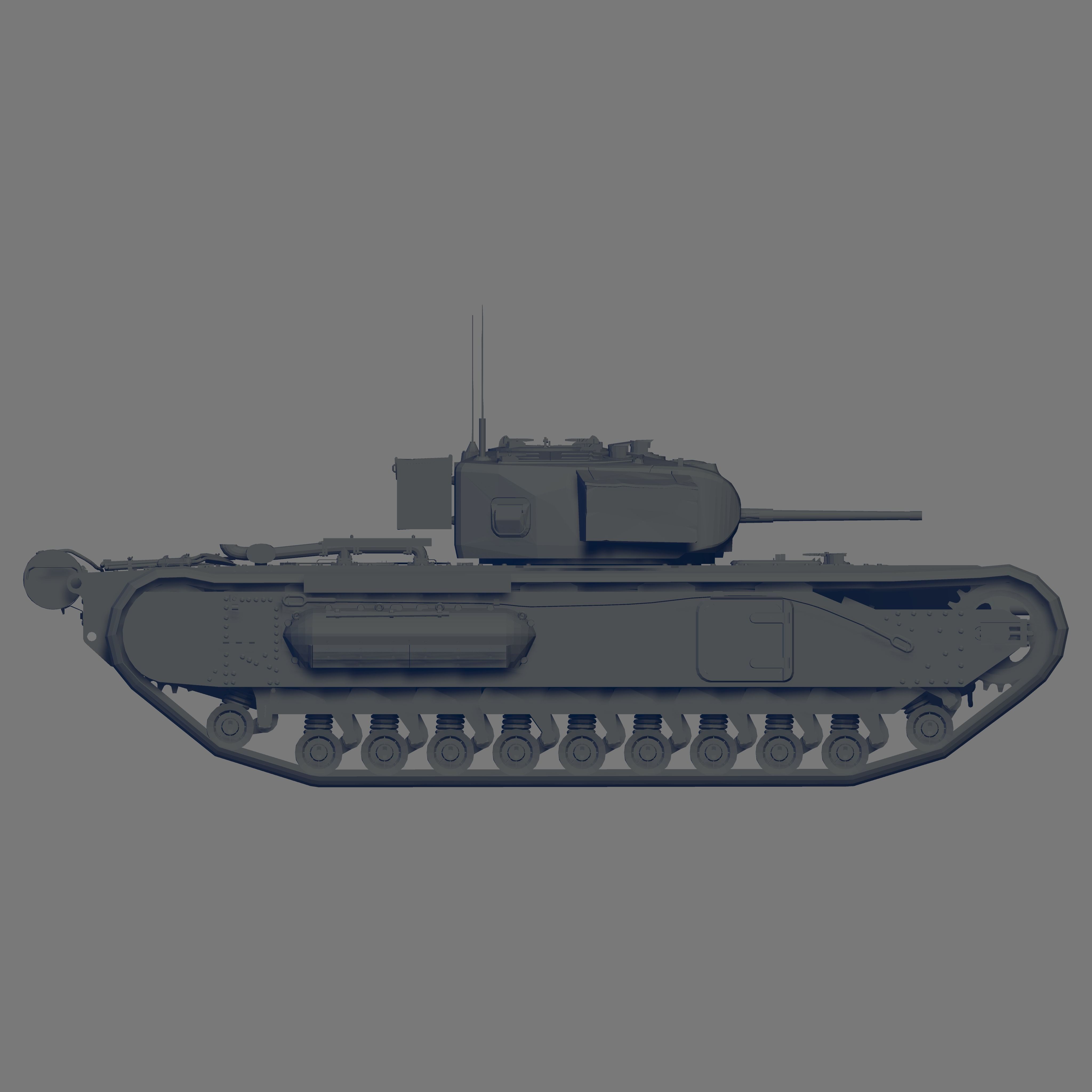 Churchill I 3D model_3